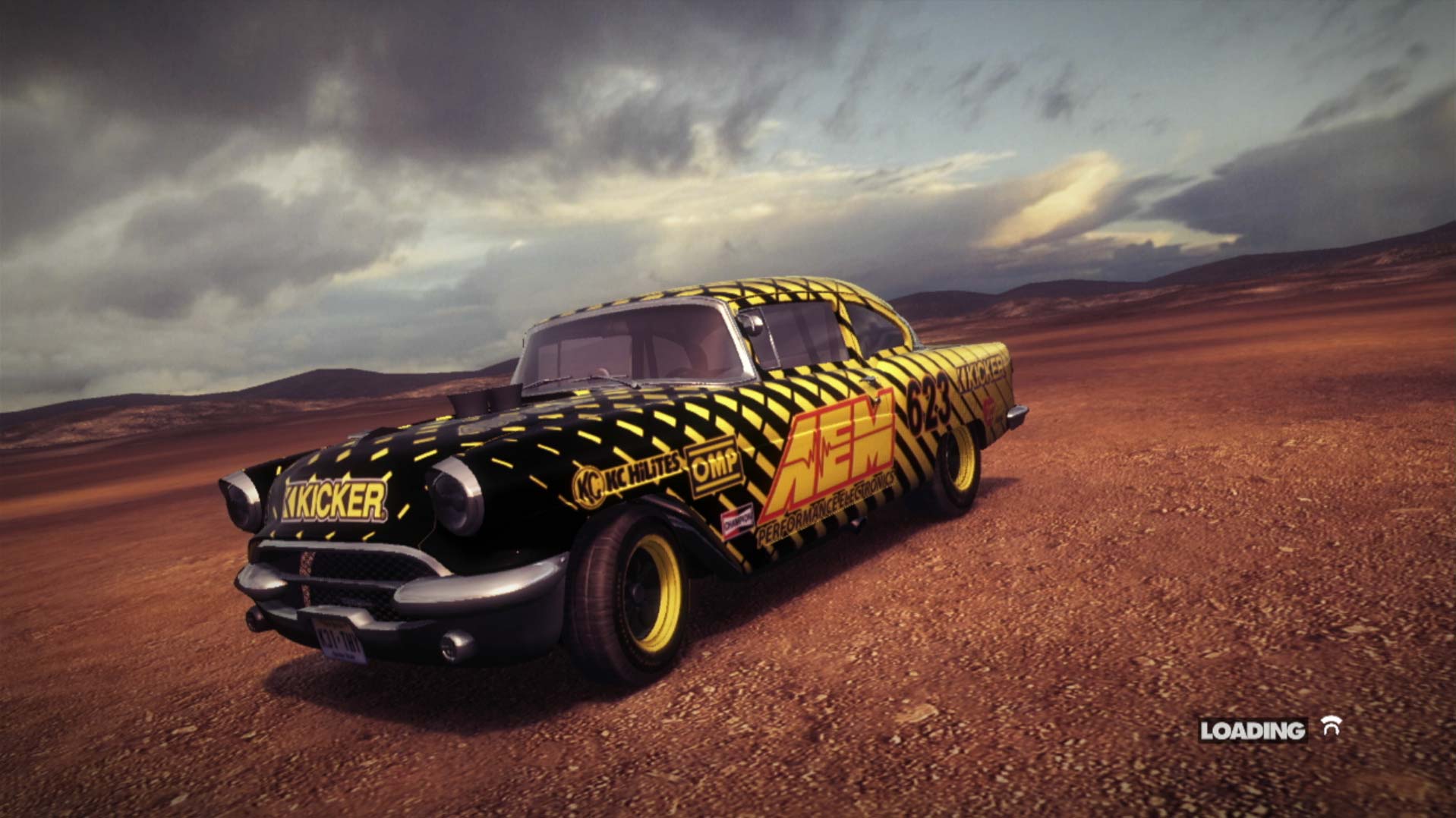 Dirt Showdown PS3 kicker yellow taxi car