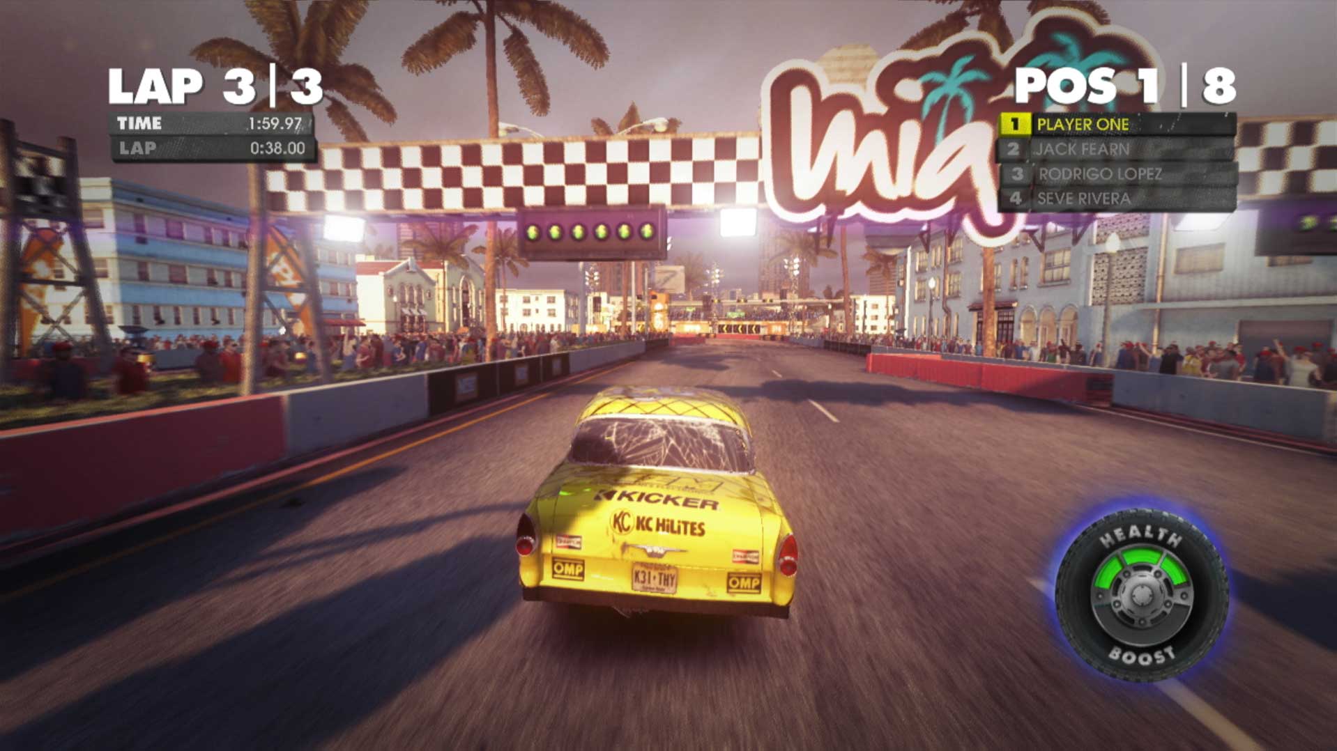 Dirt Showdown PS3 kicker miami race track