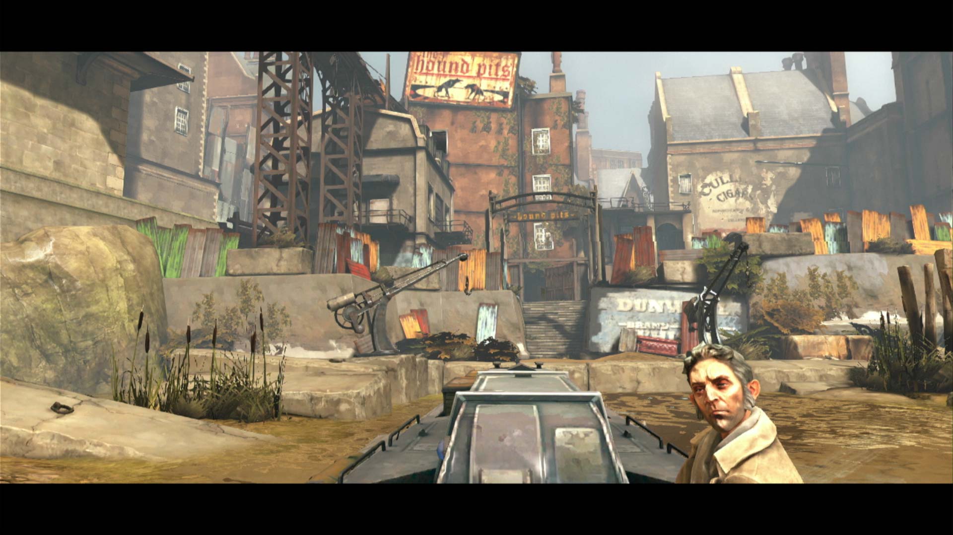 Dishonored PS3 town bar boating samuel