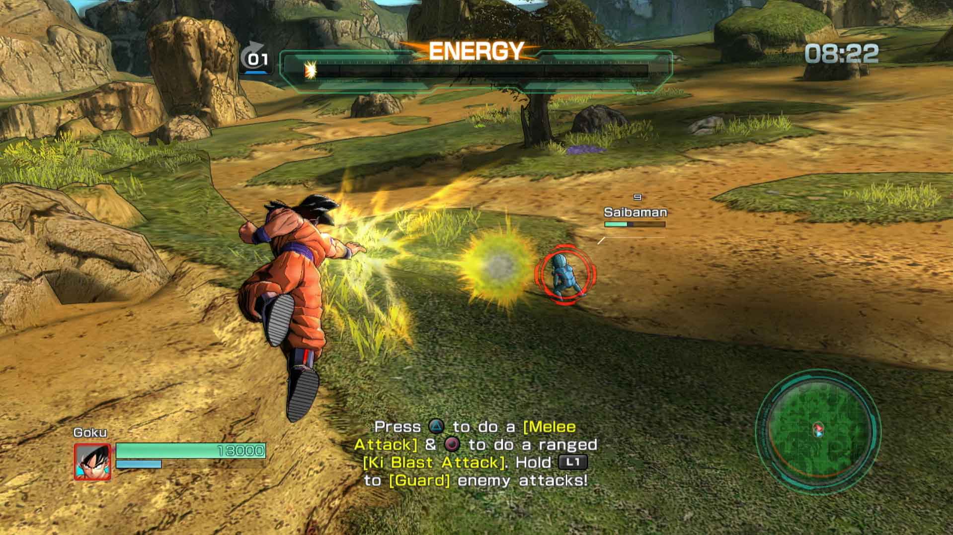 Dragon Ball Z Battle of Z PS3 goku gameplay battle screenshot