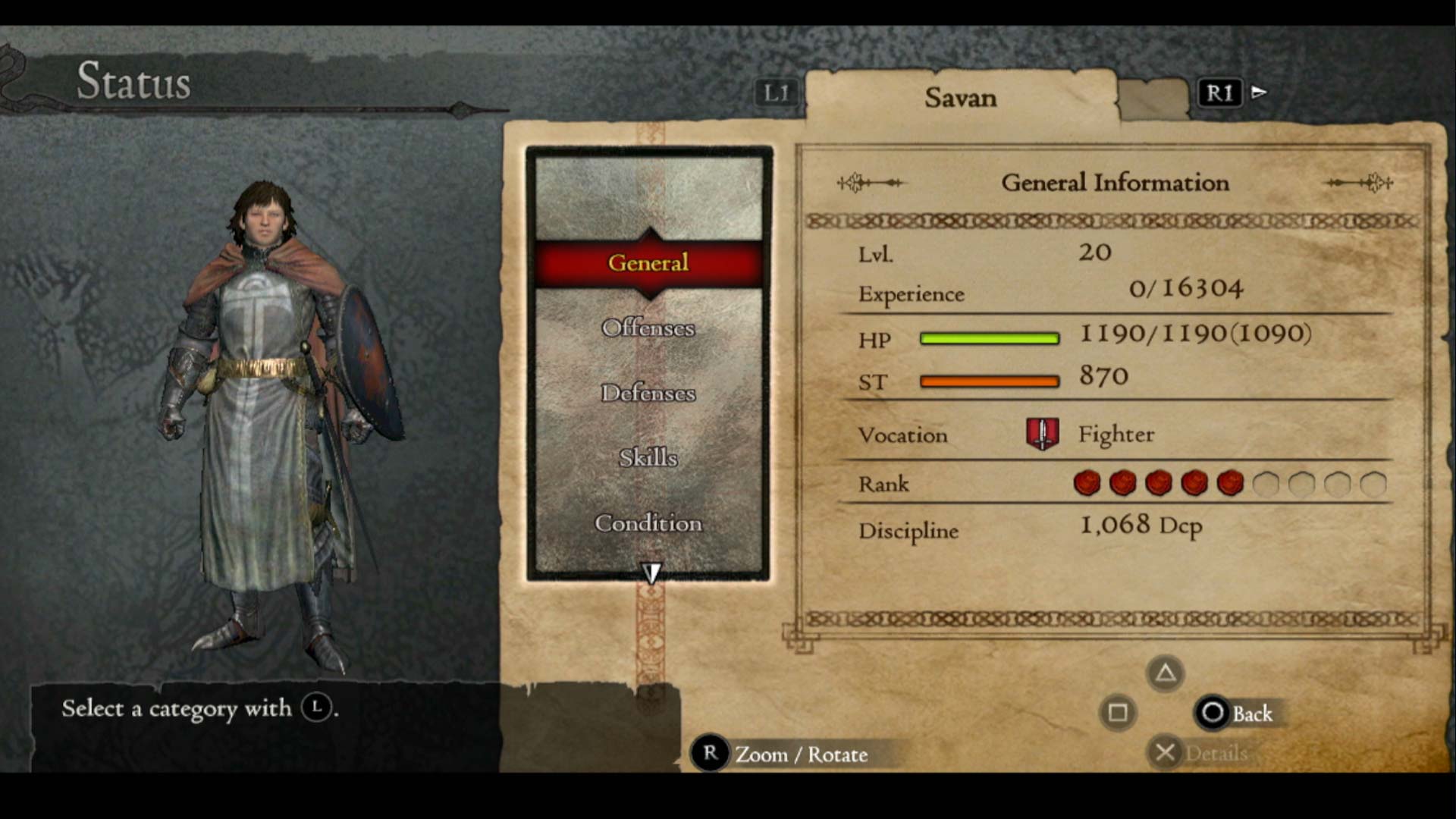 Dragons Dogma PS3 status general screen