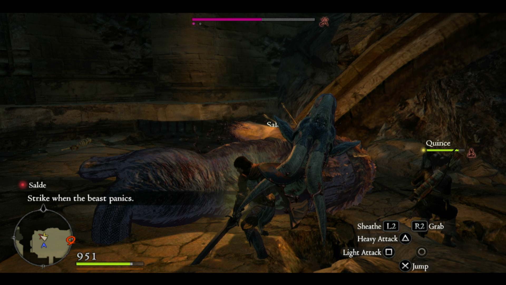 Dragons Dogma PS3 boss battle fight