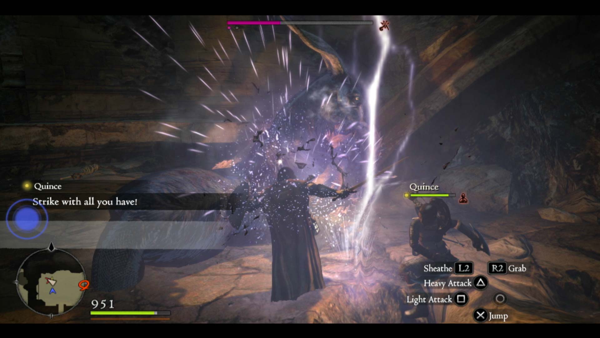 Dragons Dogma PS3 electricity spark gameplay