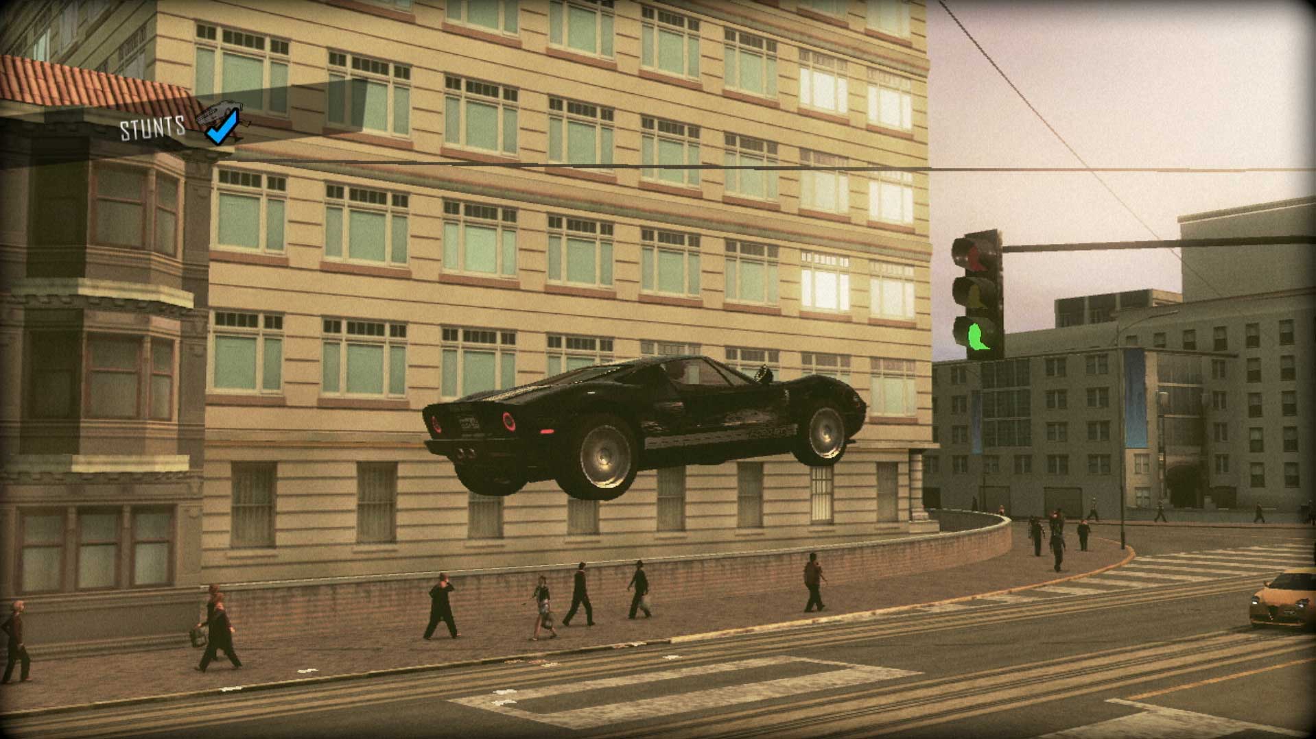 Driver San Francisco PS3 stunt jumping