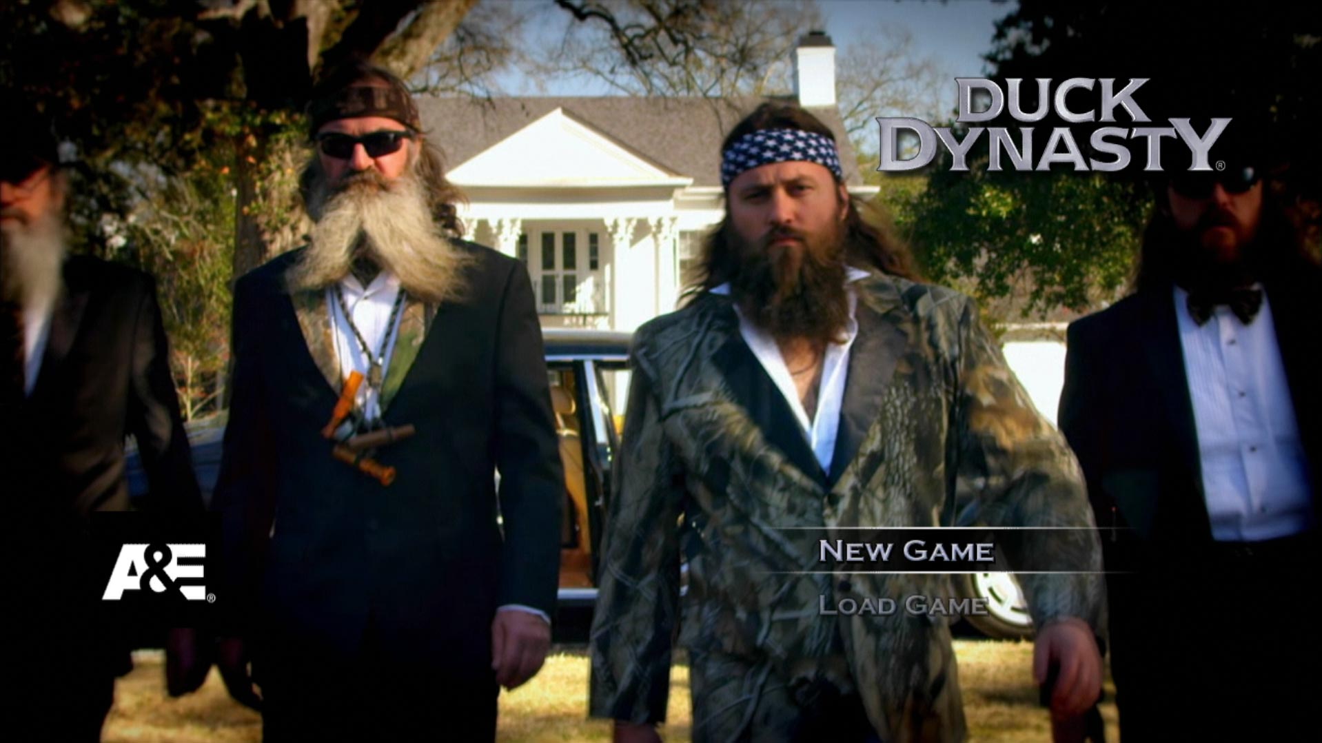 Duck Dynasty PS3 game title start screen