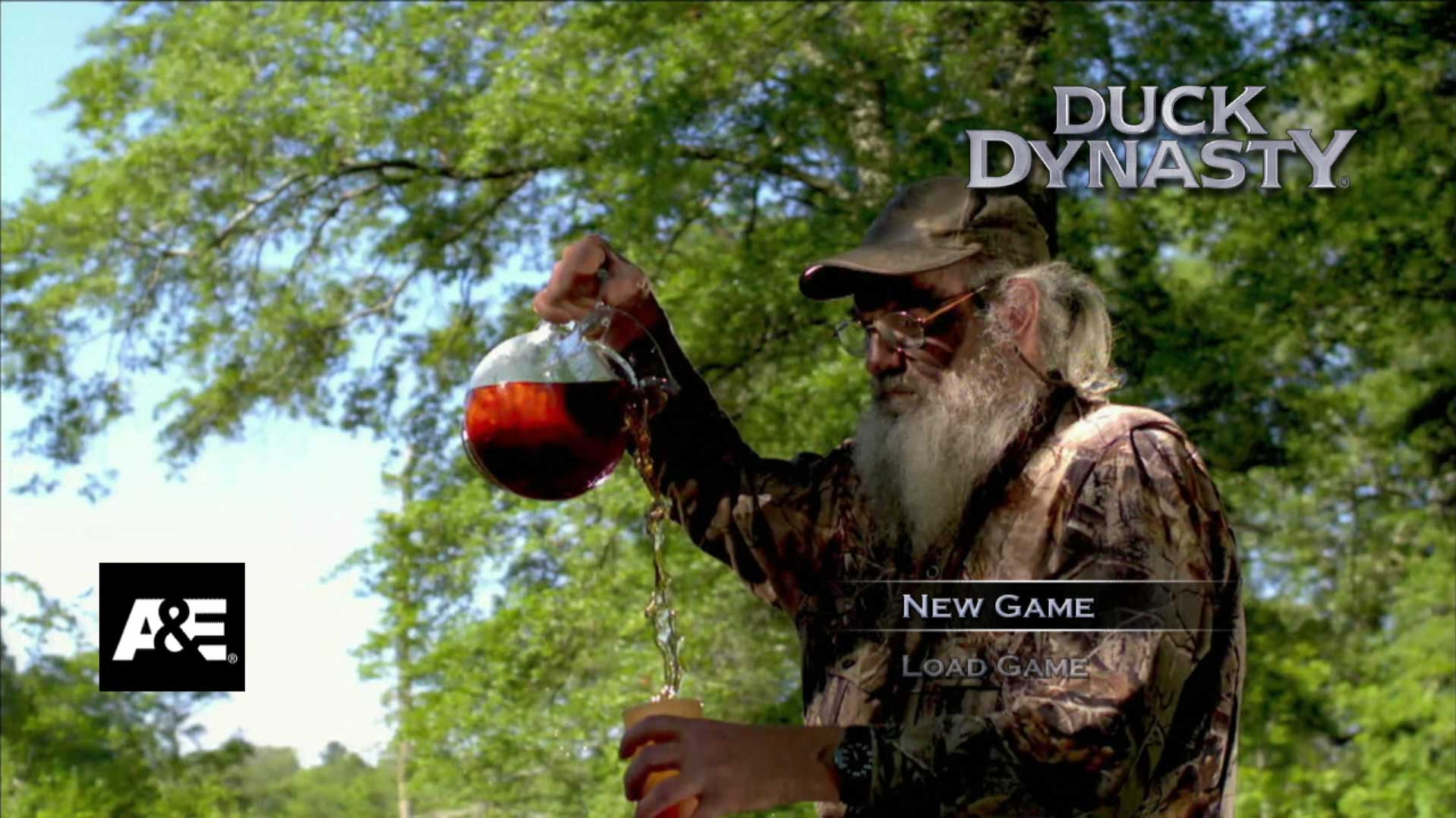 Duck Dynasty PS3 game main menu screen