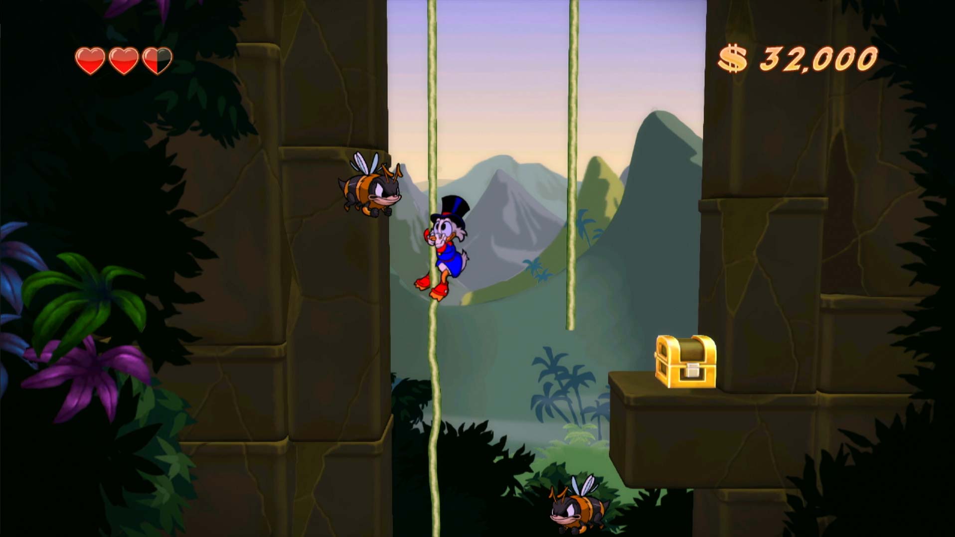 DuckTales Remastered PS3 bee climbing vines