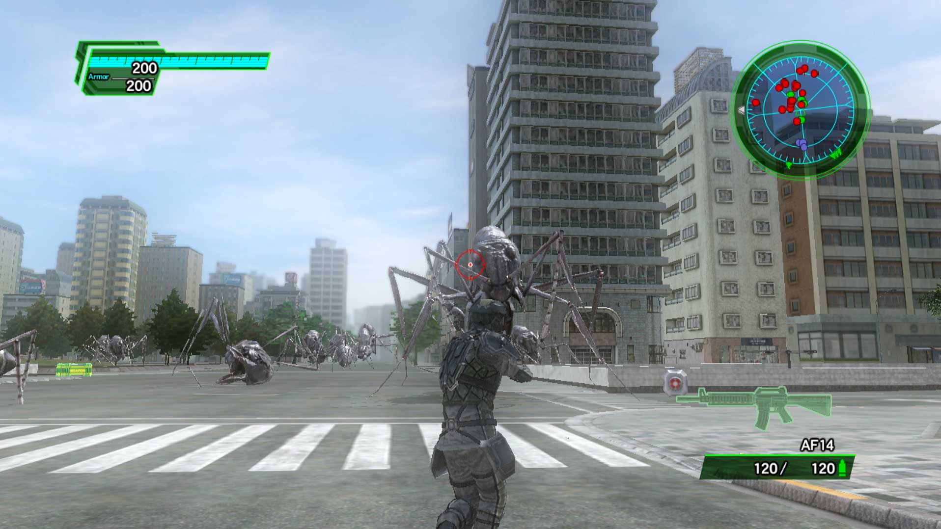 Earth Defense Force 2025 PS3 aiming giant ant