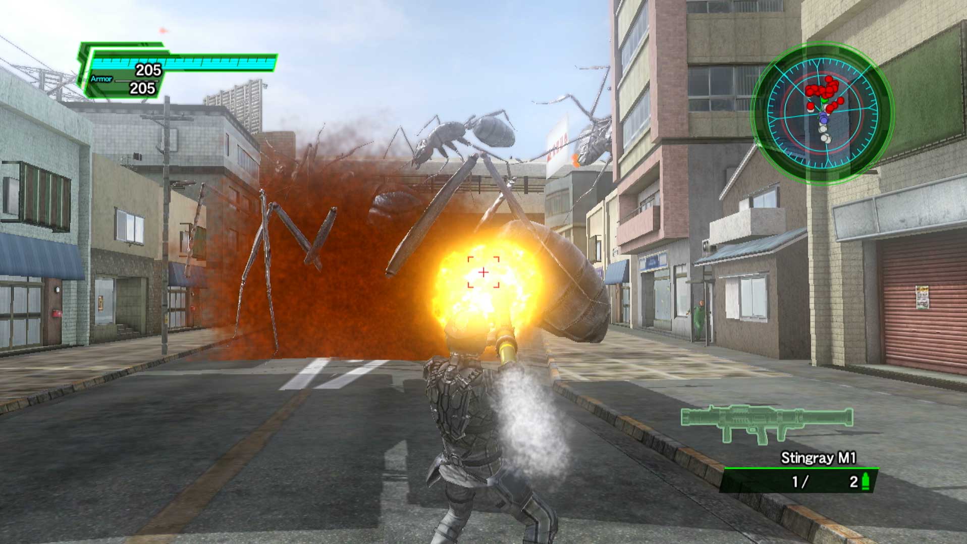 Earth Defense Force 2025 PS3 explosion giant ant