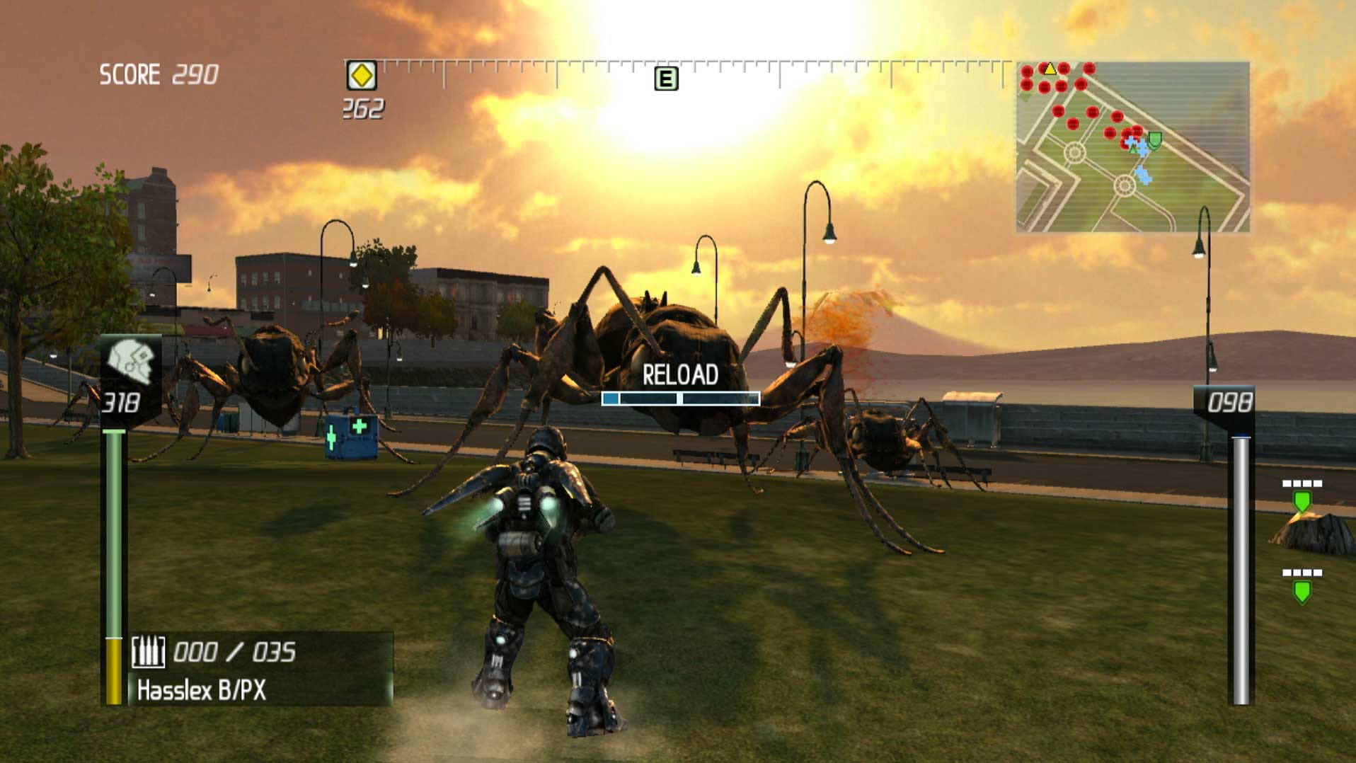 Earth Defense Force Insect Armageddon PS3 ground fighting gant ants