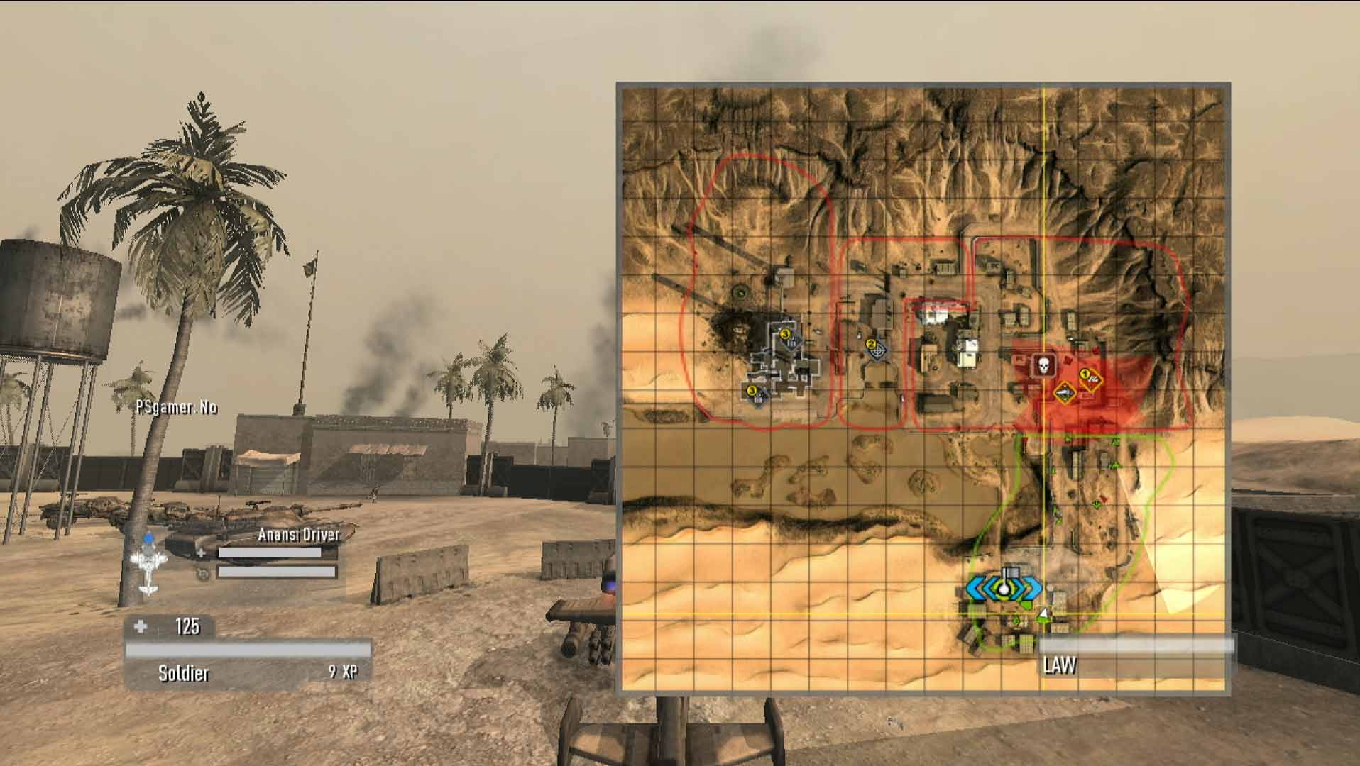 Enemy Territory Quake Wars PS3 gameplay map battle