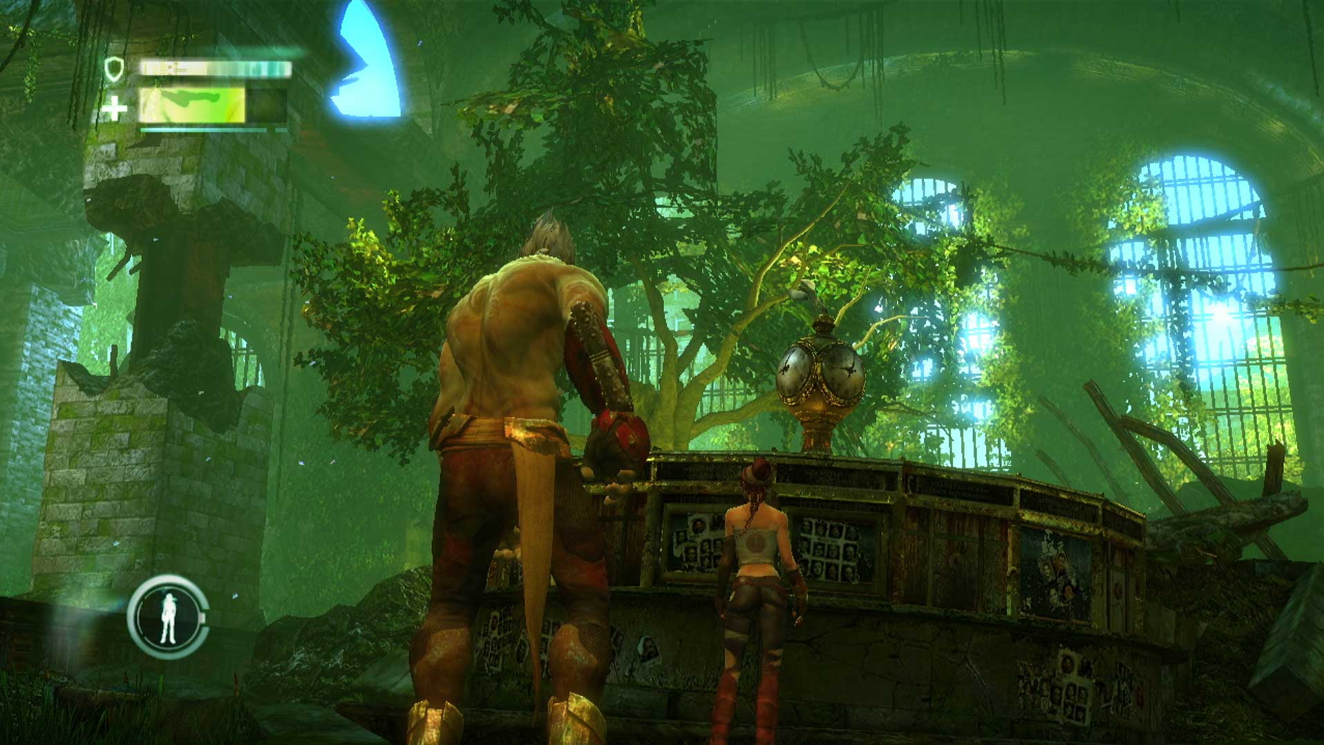 Enslaved Odyssey to the West PS3 clock overgrown building