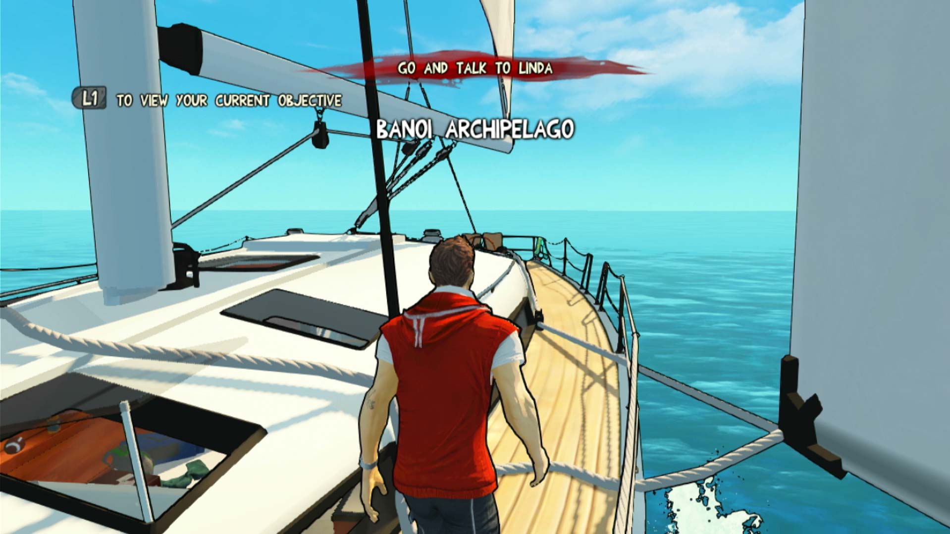 Escape Dead Island PS3 banoi archipelago sail boat