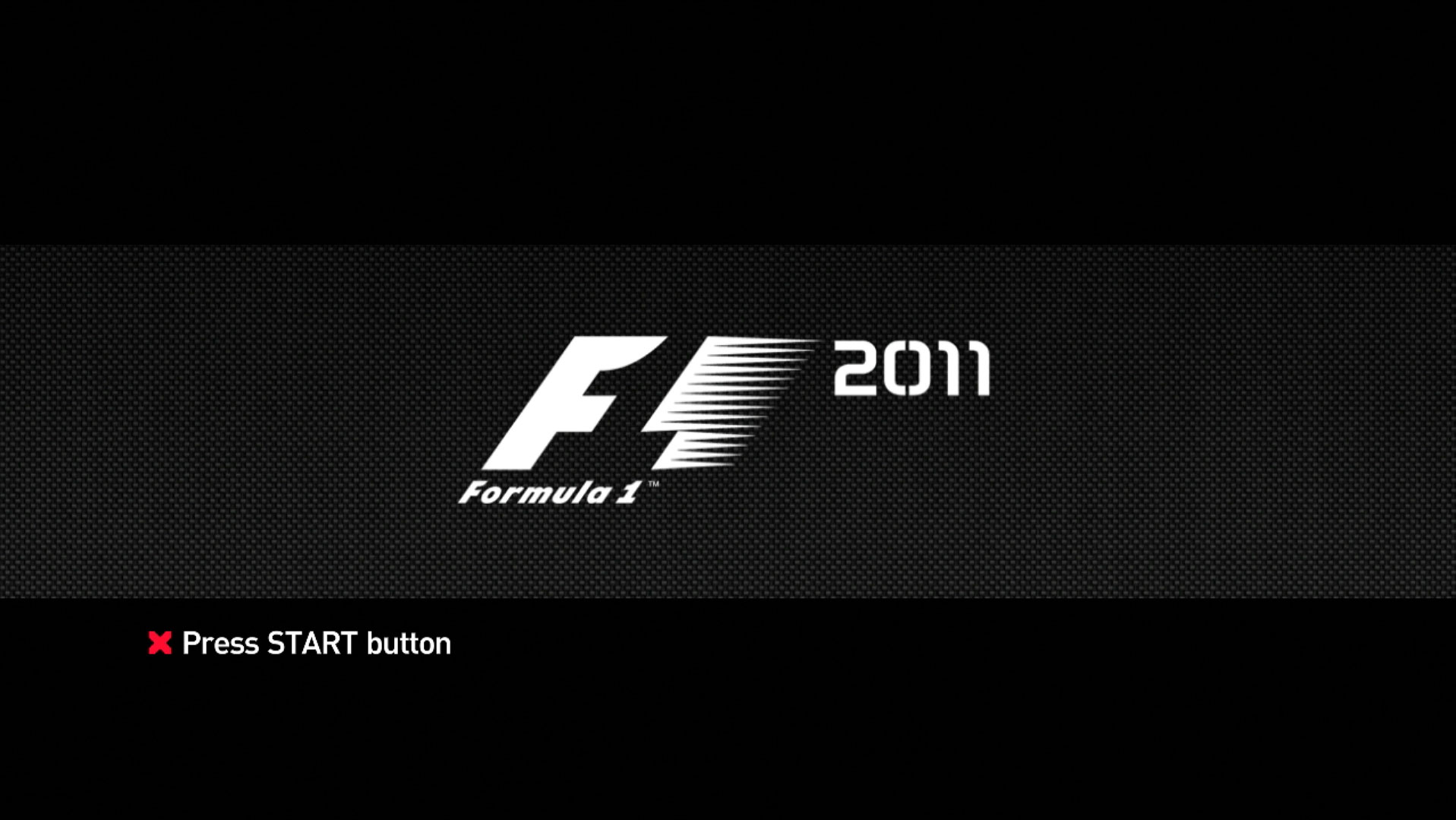 F1 2011 PS3 game title press start screen