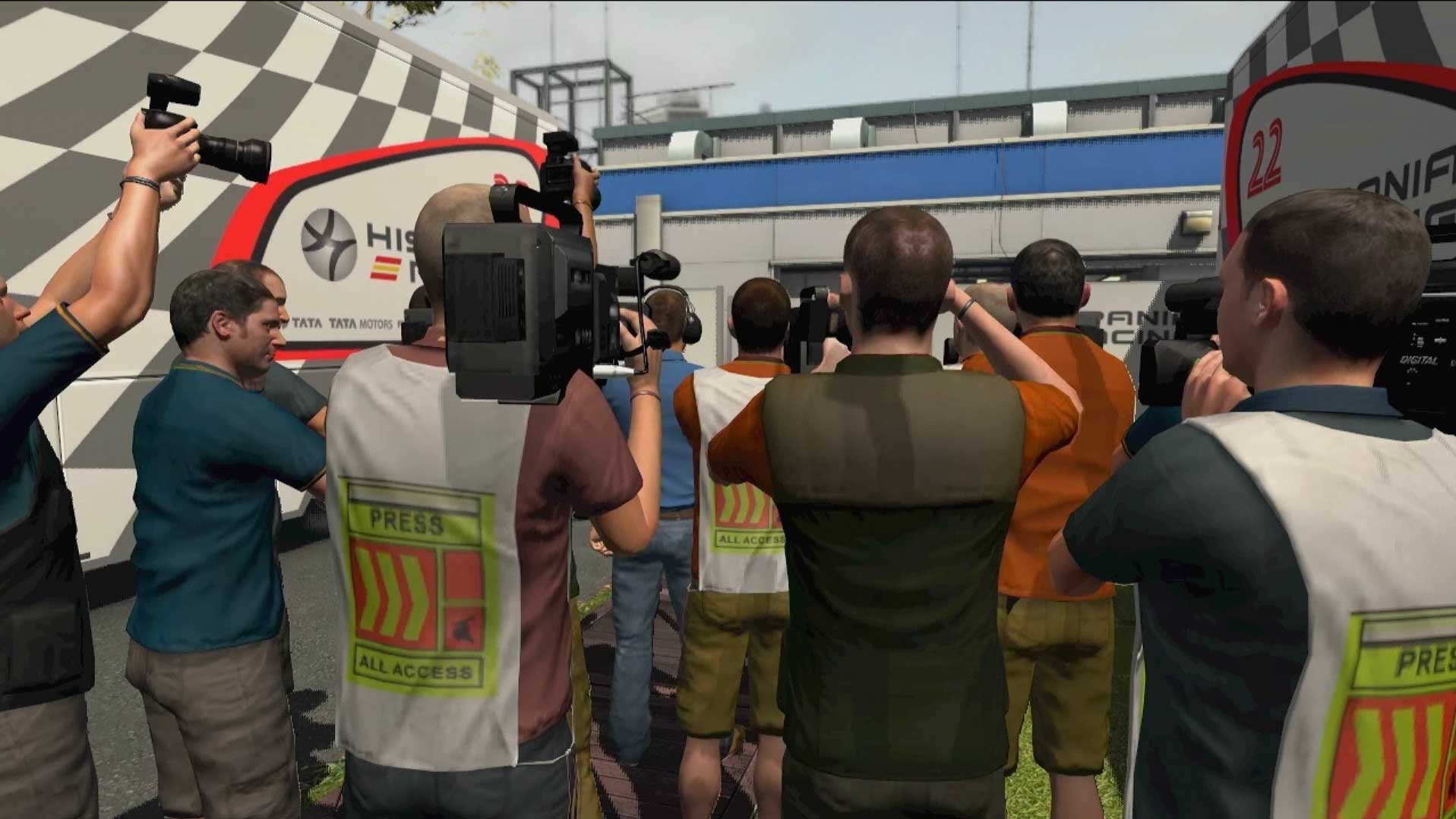 F1 2011 PS3 cameramen event cutscene