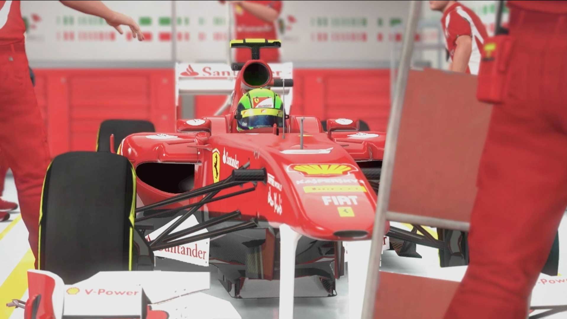 F1 2011 PS3 cutscene shell vehicle fiat