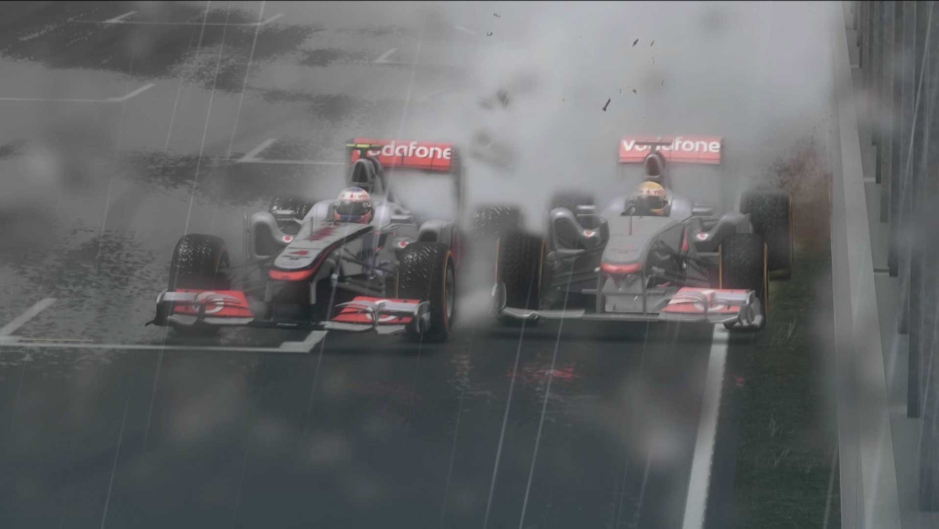 F1 2011 PS3 raining race replay