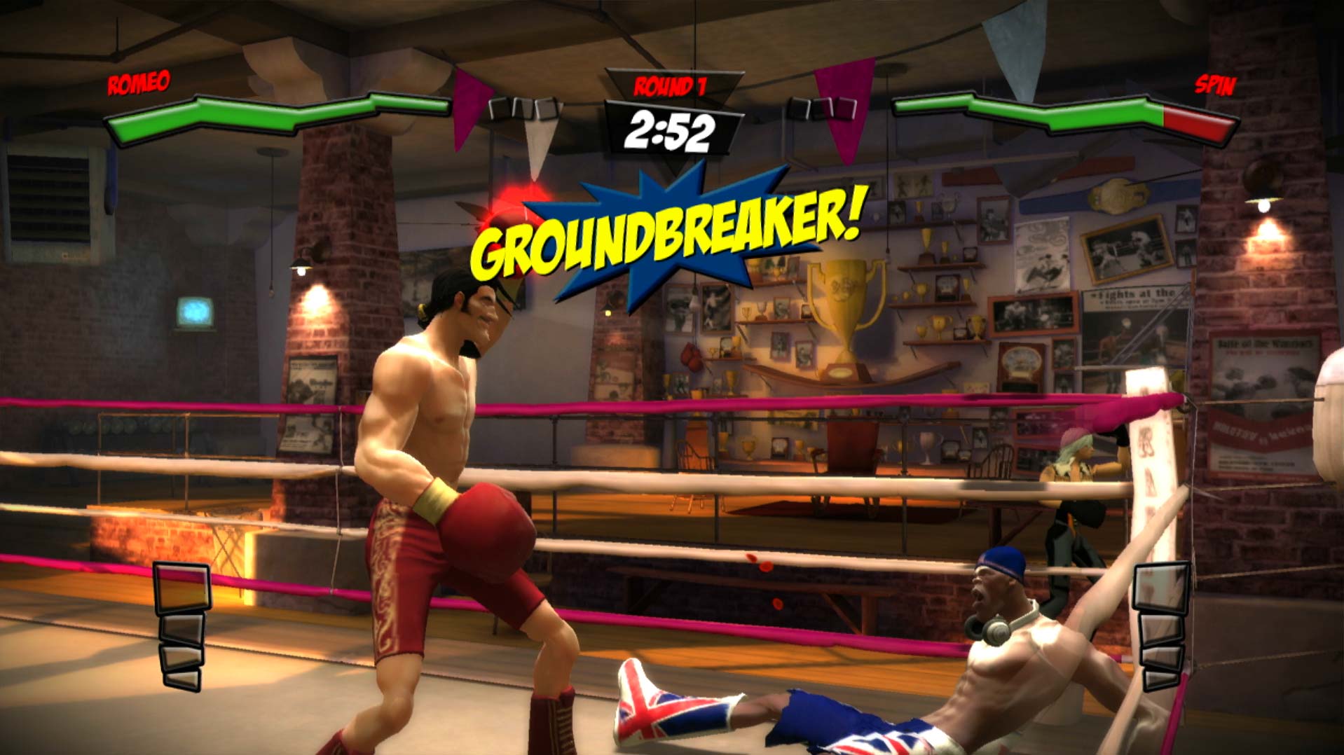 FaceBreaker PS3 groundbreaker move gameplay