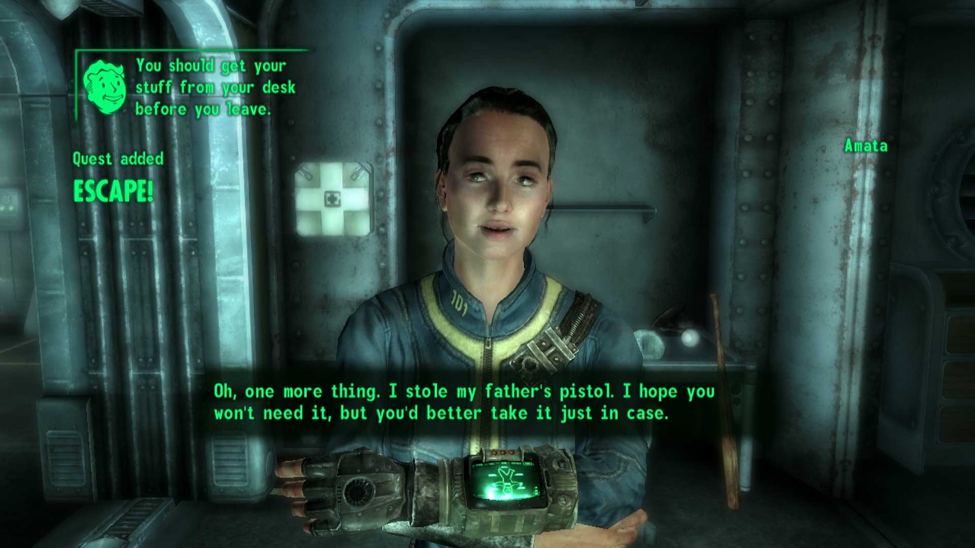 Fallout 3 PS3 amata girl quest escape