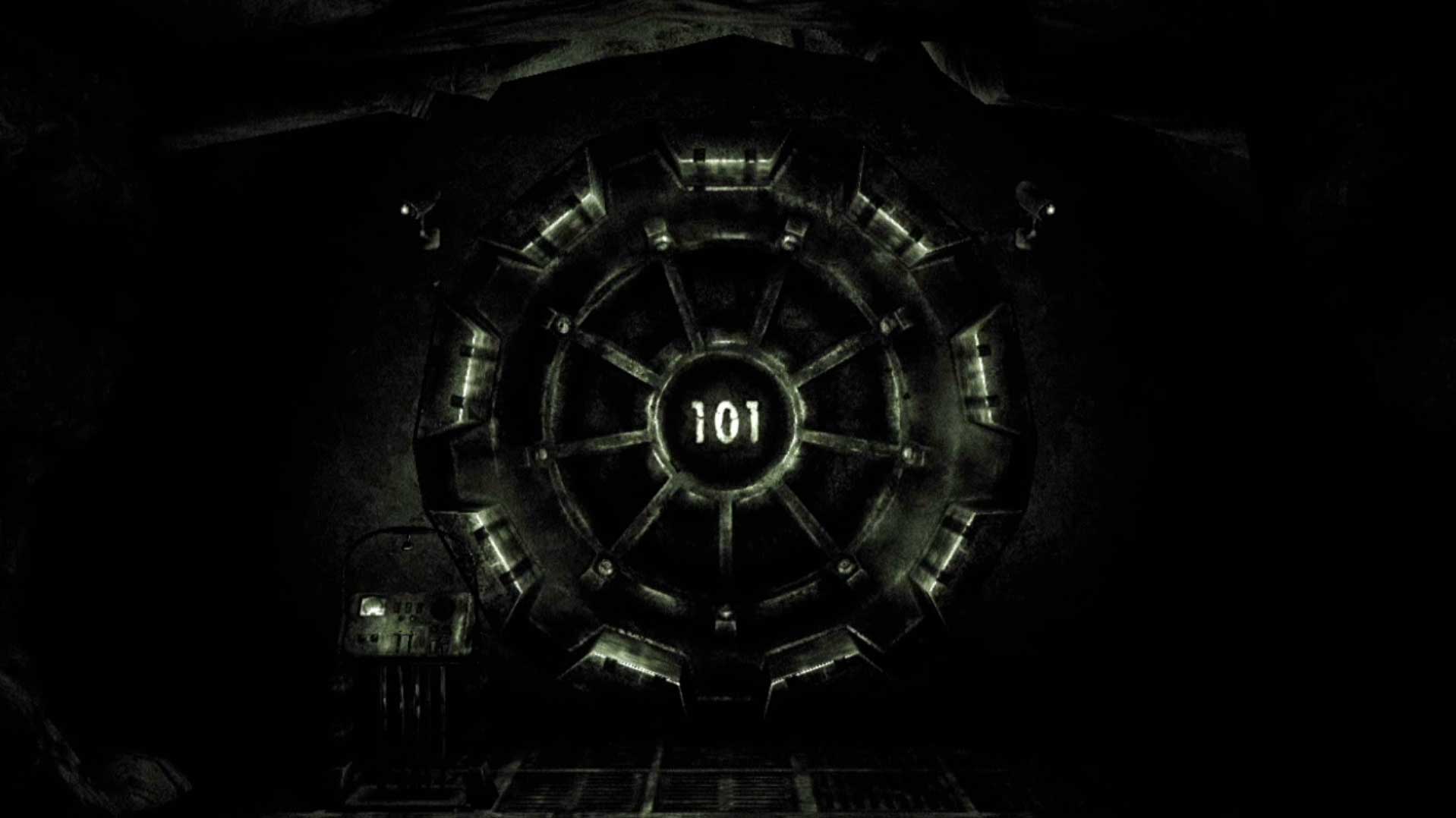 Fallout 3 PS3 vault 101 door dark