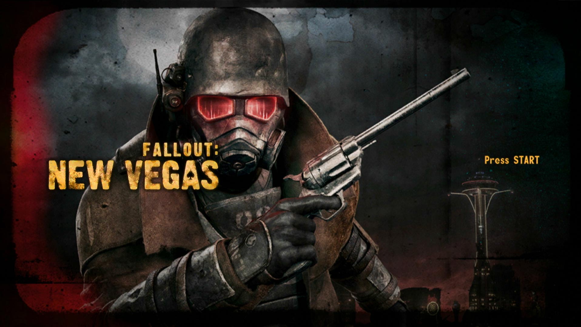 Fallout New Vegas PS3 game title press start screen