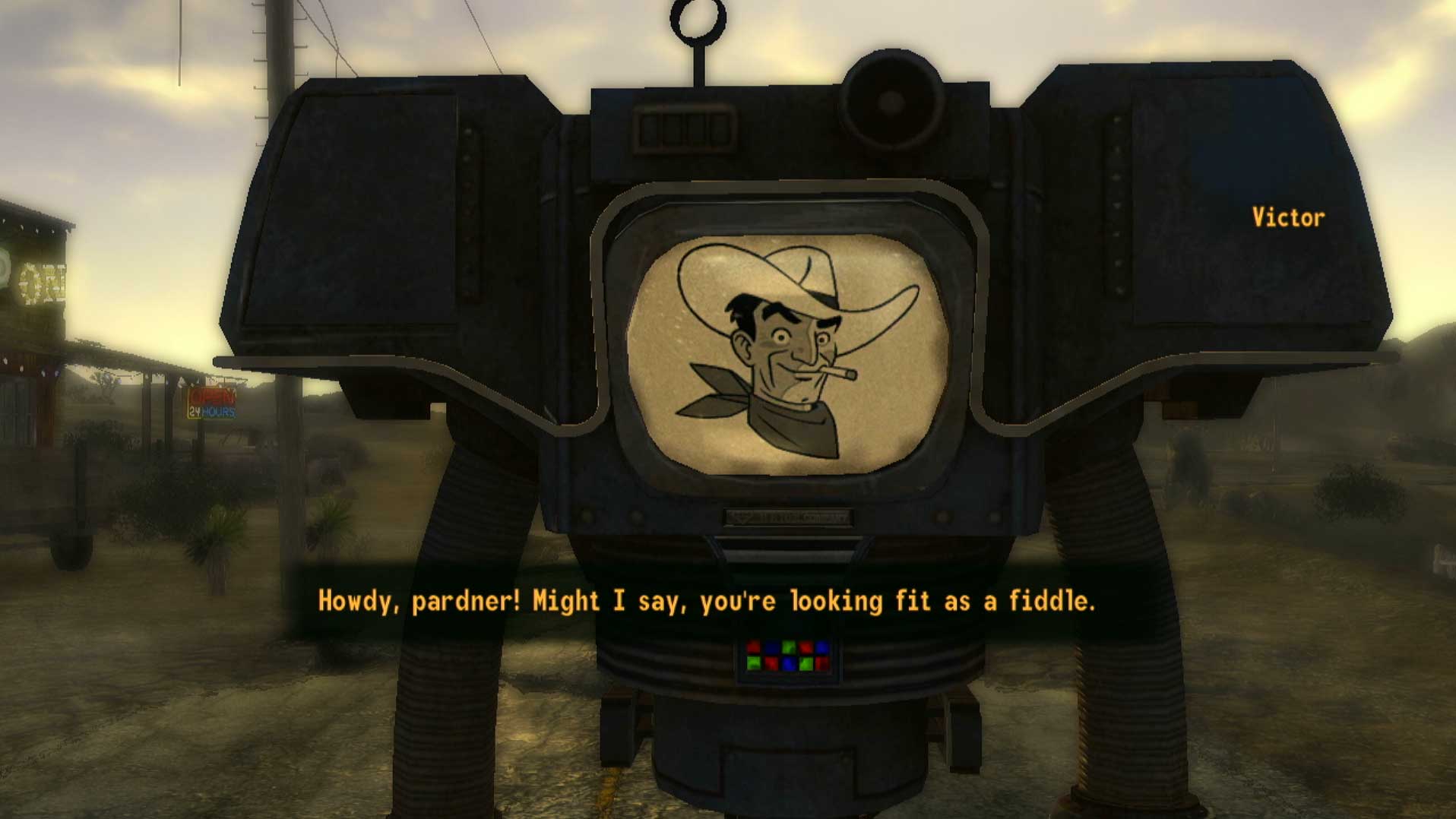 Fallout New Vegas PS3 talking to victor robot