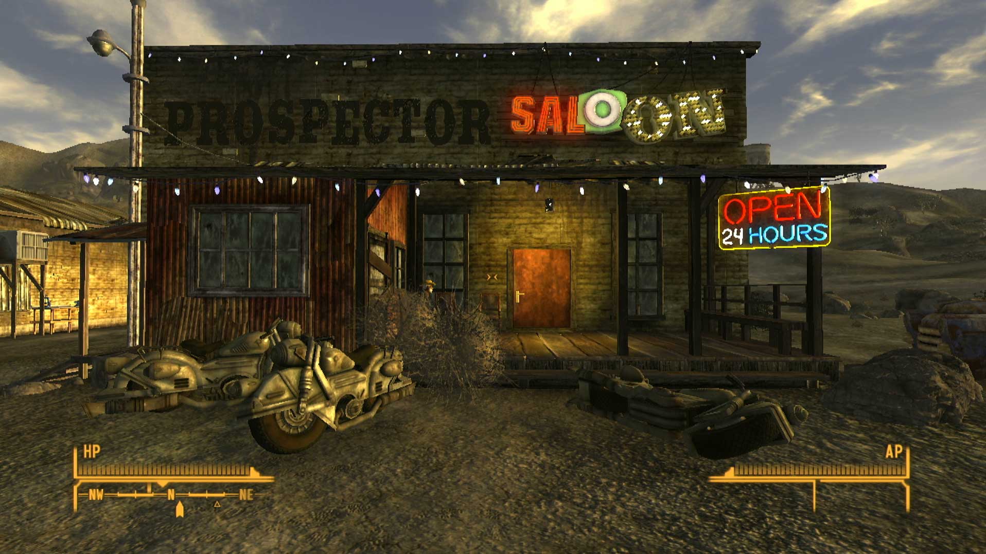 Fallout New Vegas PS3 prospector saloon location front