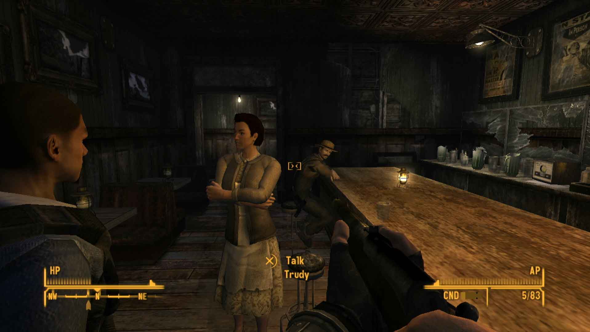 Fallout New Vegas PS3 inside prospector saloon