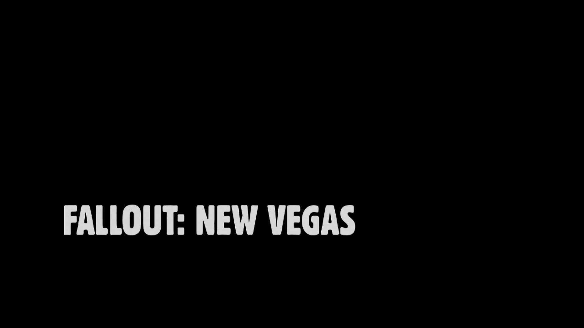 Fallout New Vegas PS3 video game title logo 