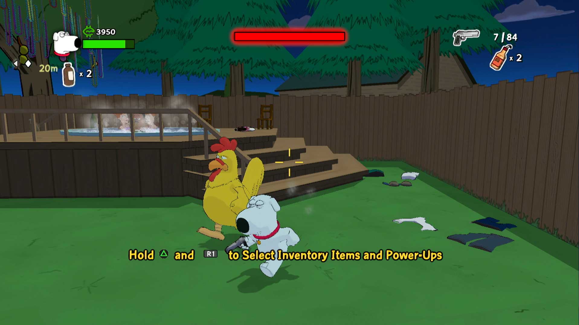 Family Guy Back to the Multiverse PS3 fighting chicken golden egg