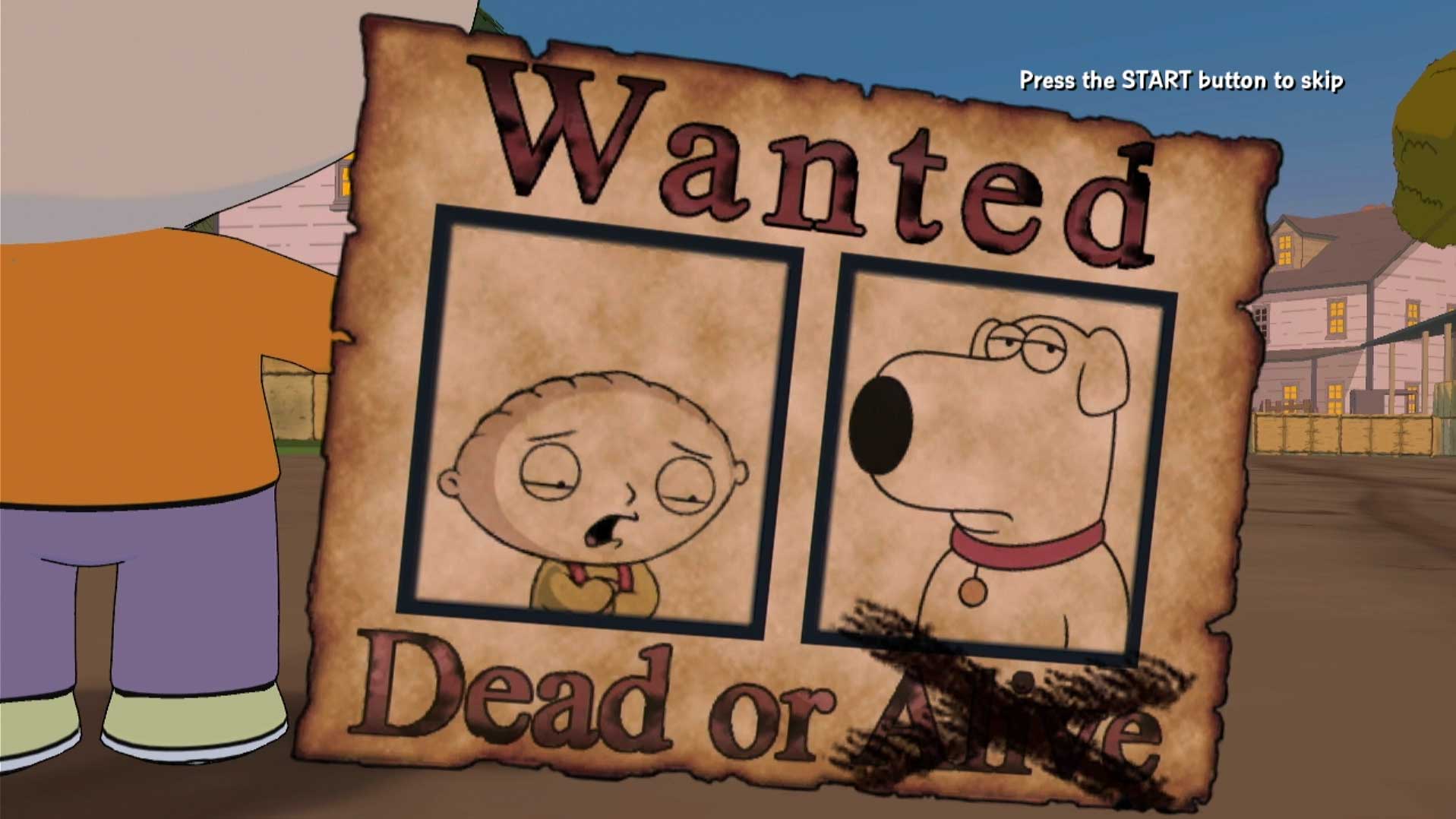 Family Guy Back to the Multiverse PS3 Something’s Amish wanted sign