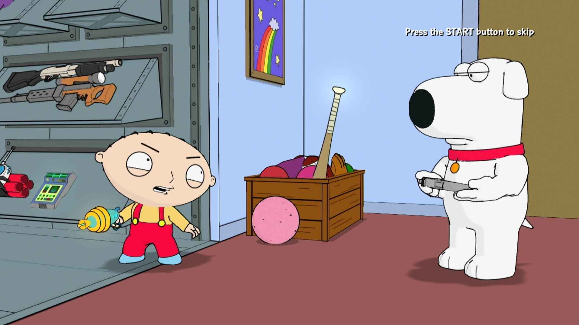 Family Guy Back to the Multiverse PS3 cutscene level mission 1