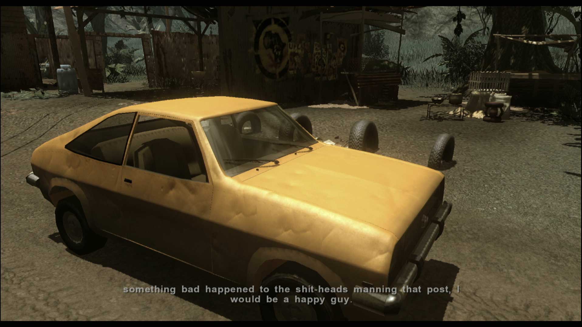 Far Cry 2 PS3 yellow car gameplay