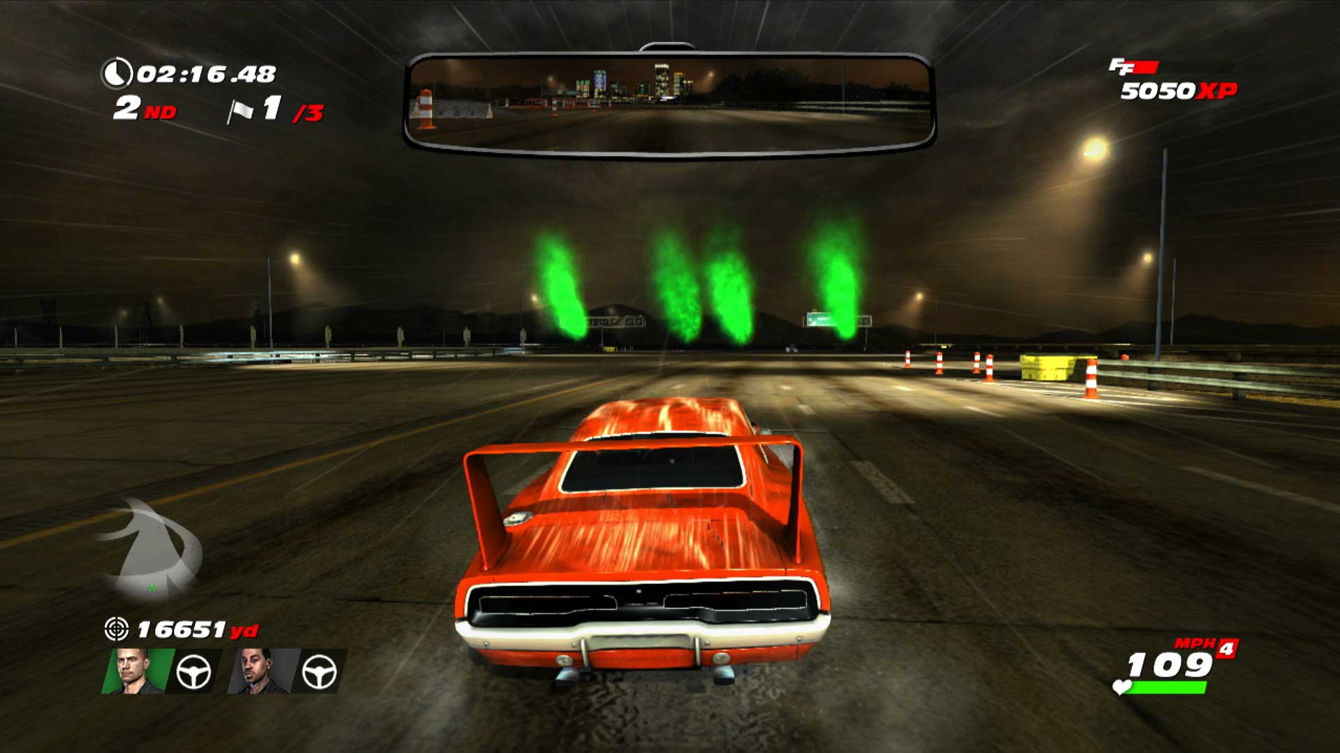 Fast & Furious Showdown PS3 checkpoint green smoke gameplay