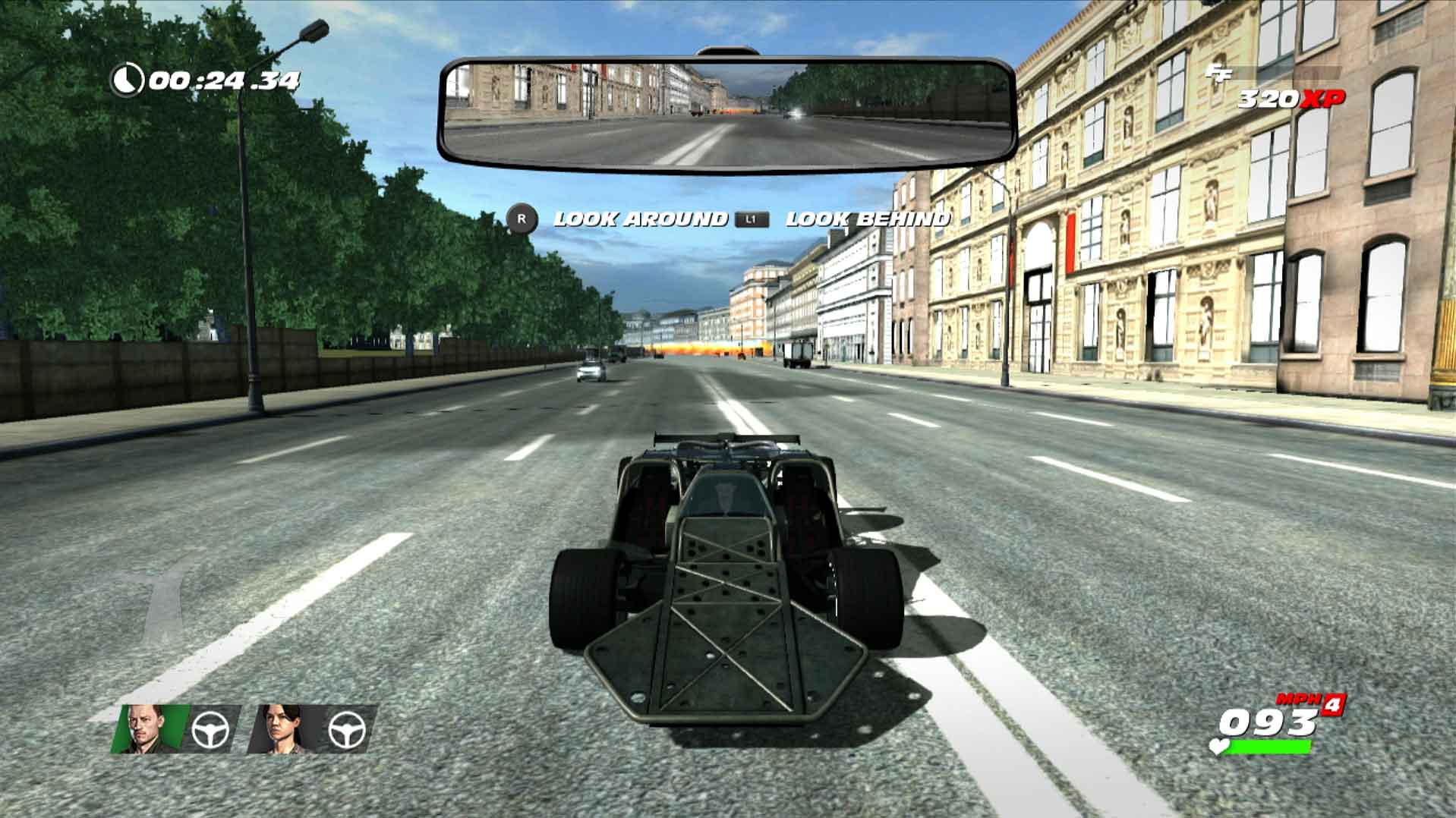 Fast & Furious Showdown PS3 driving front view screenshot