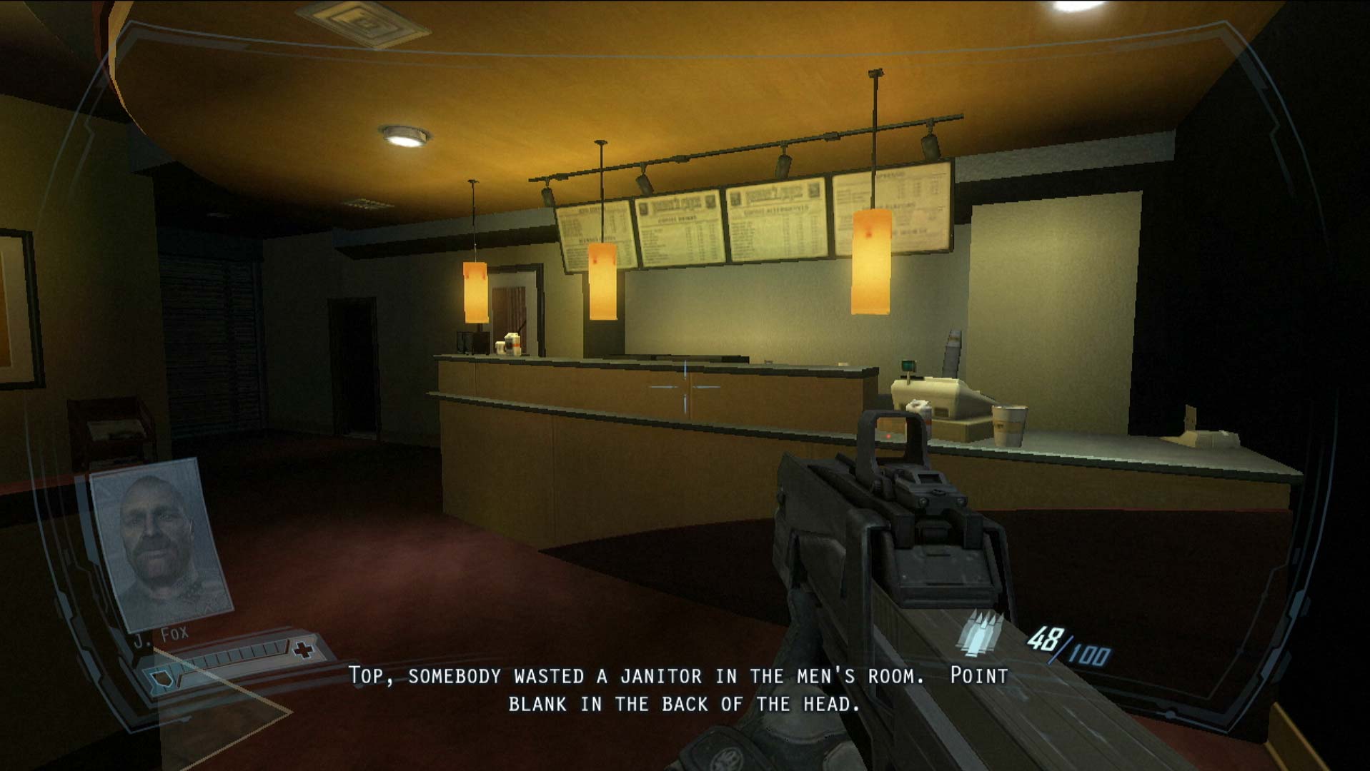 FEAR 2 Project Origin PS3 fast food diner restaurant