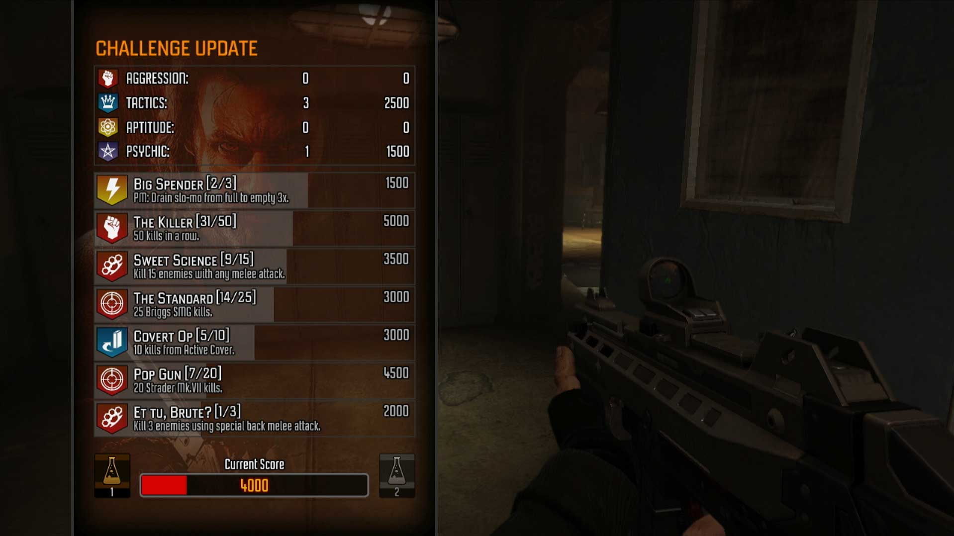 FEAR 3 PS3 challenge update information bar