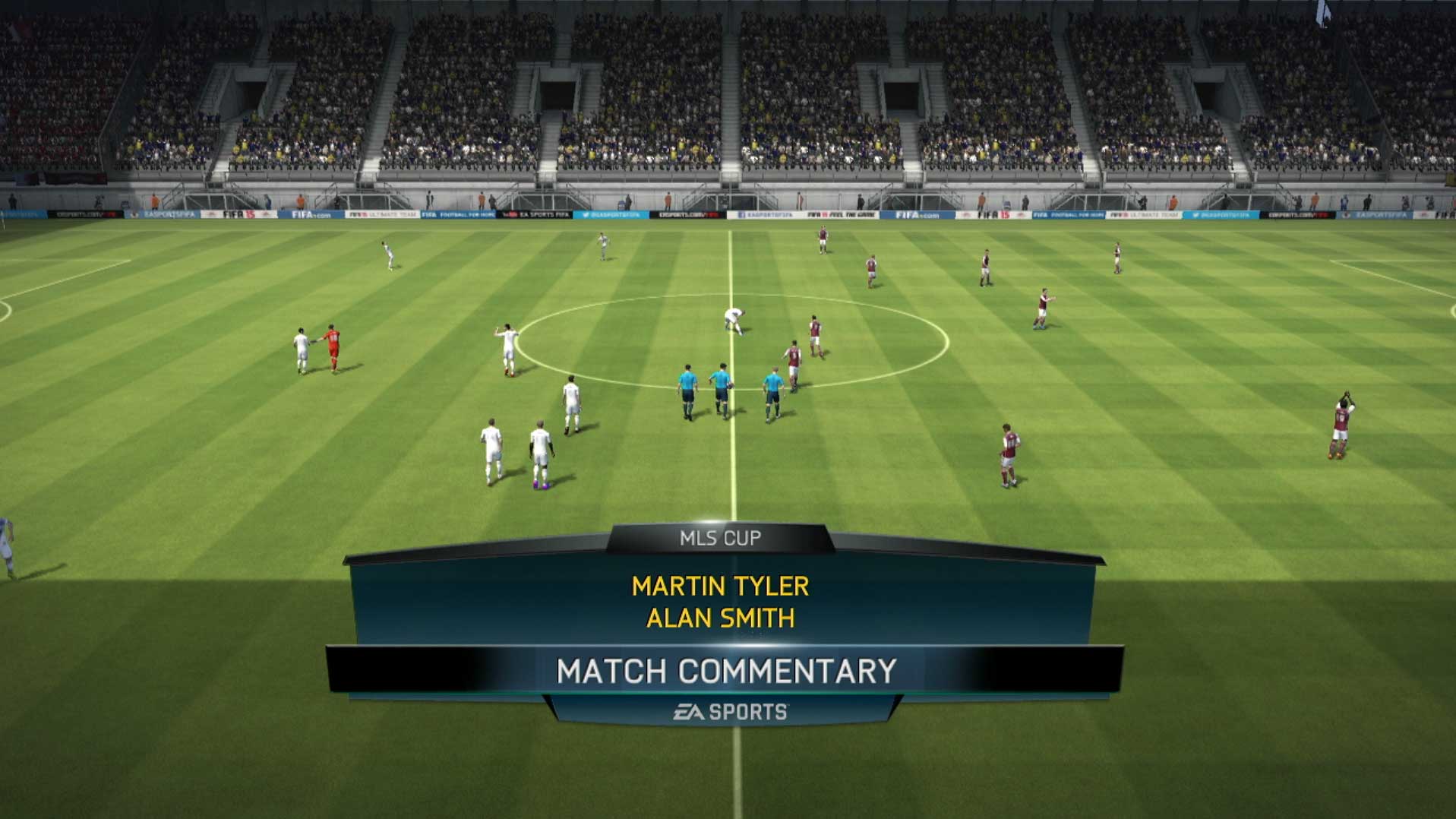 FIFA 15 PS3 match commentary martin tyler alan smith