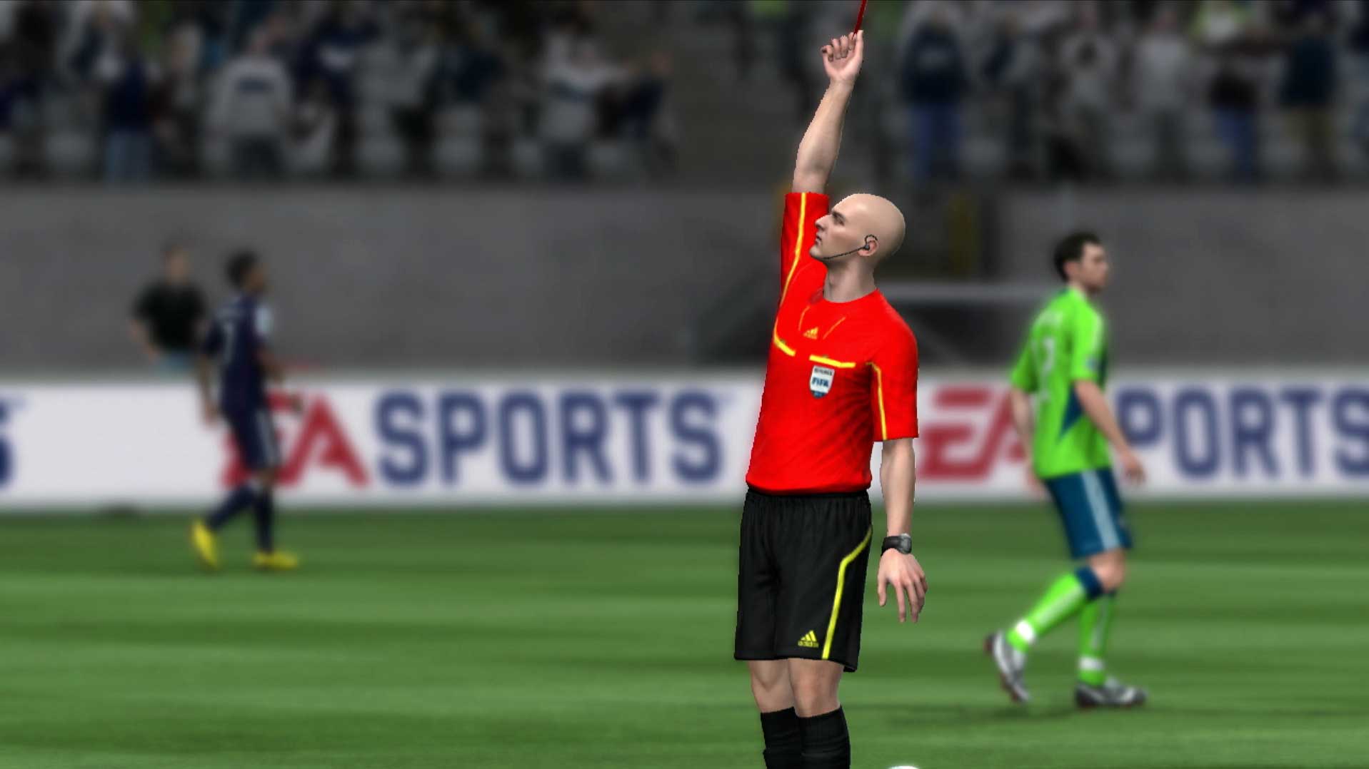 FIFA Soccer 11 PS3 referee hand air call made