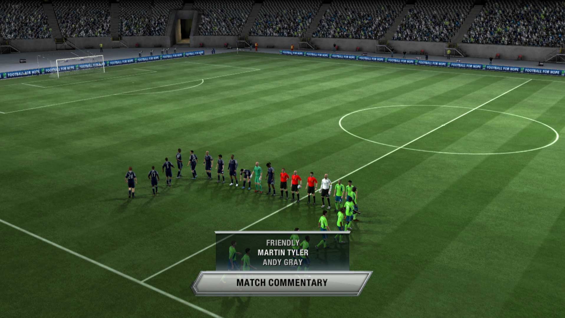 FIFA Soccer 11 PS3 starting lineup match