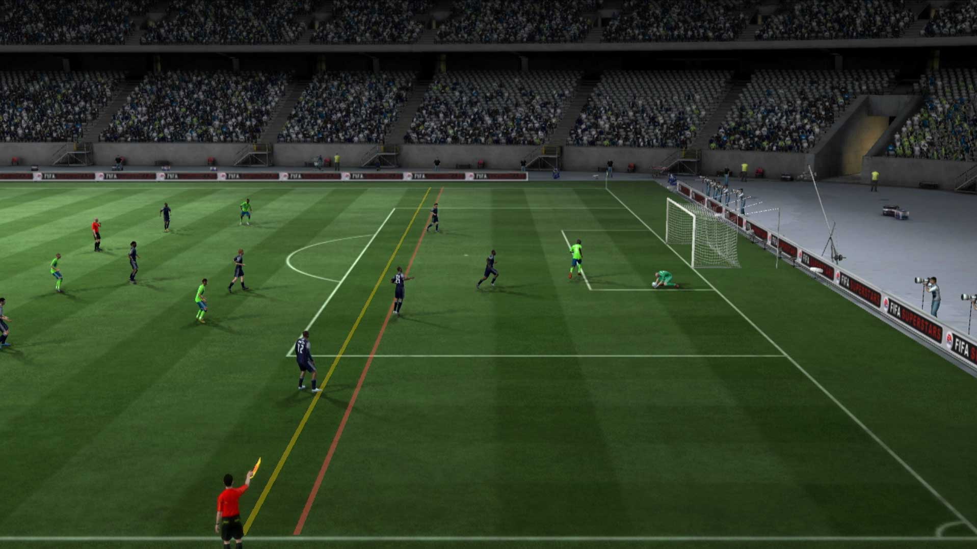 FIFA Soccer 11 PS3 field playing gameplay