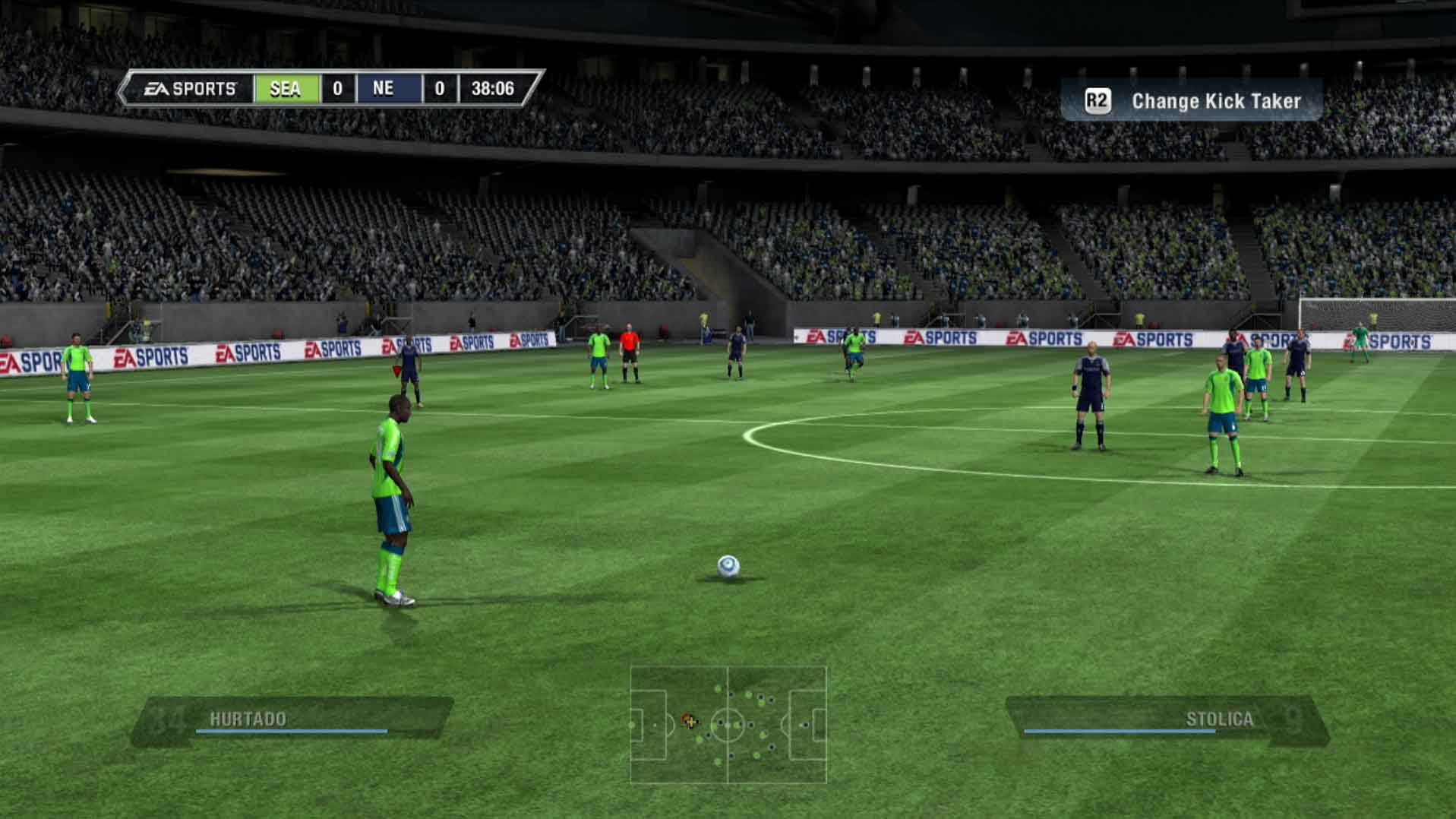 FIFA Soccer 11 PS3 kick ball screenshot