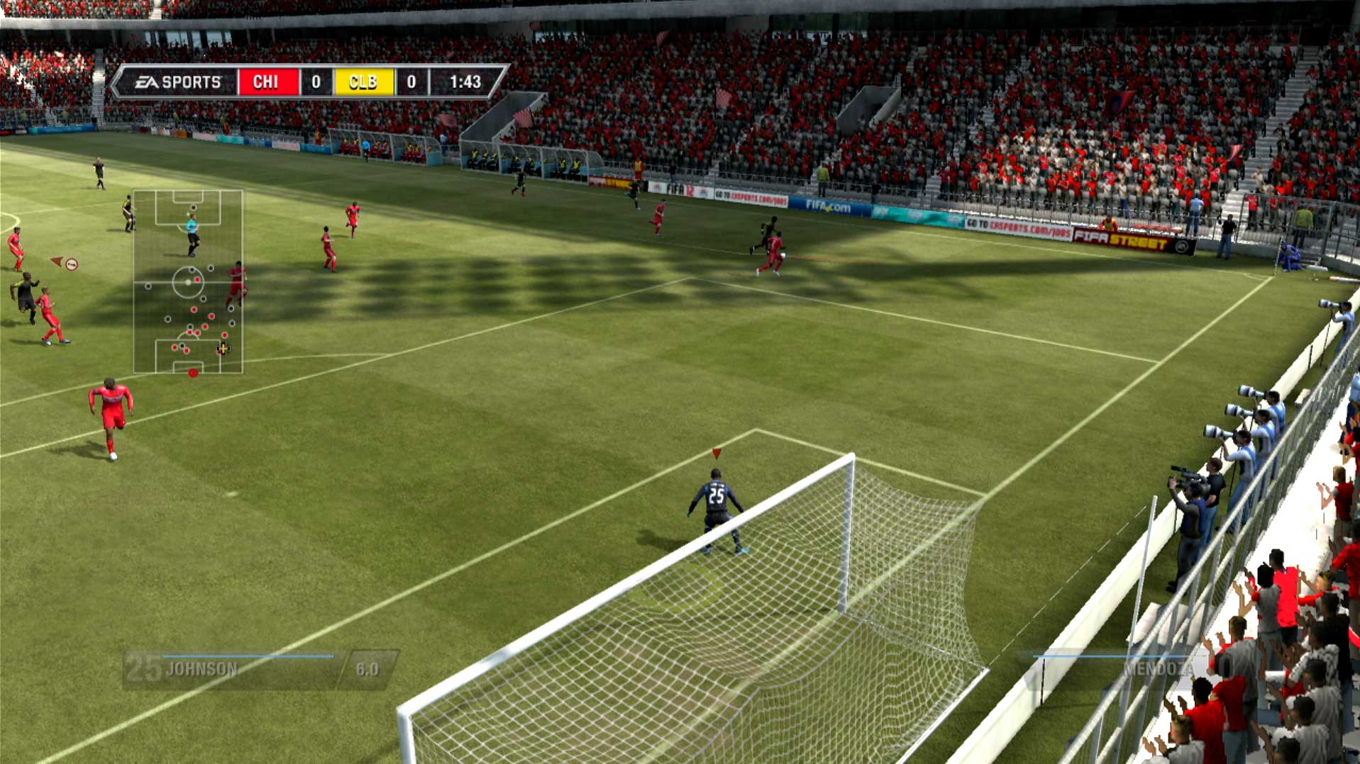 FIFA Soccer 12 PS3 pro golai mode gameplay screenshot