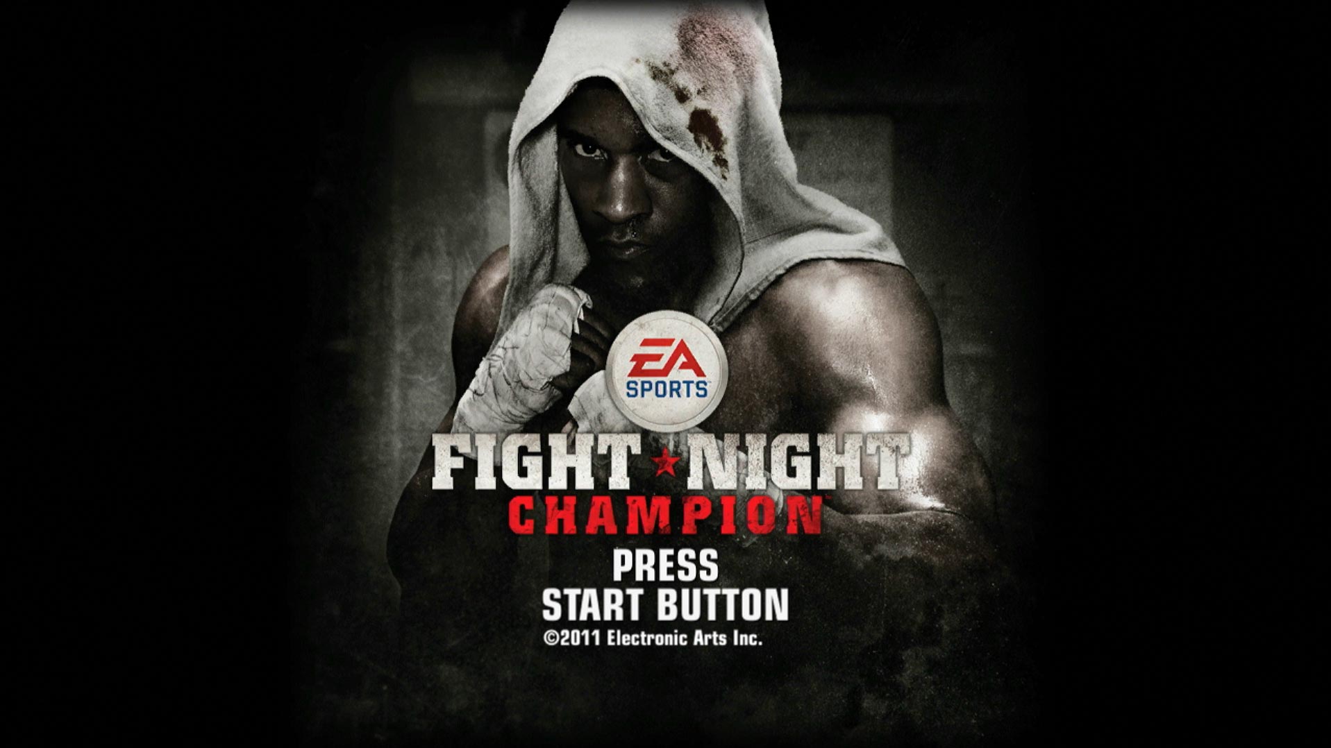 Fight Night Champion PS3 game title press start screen