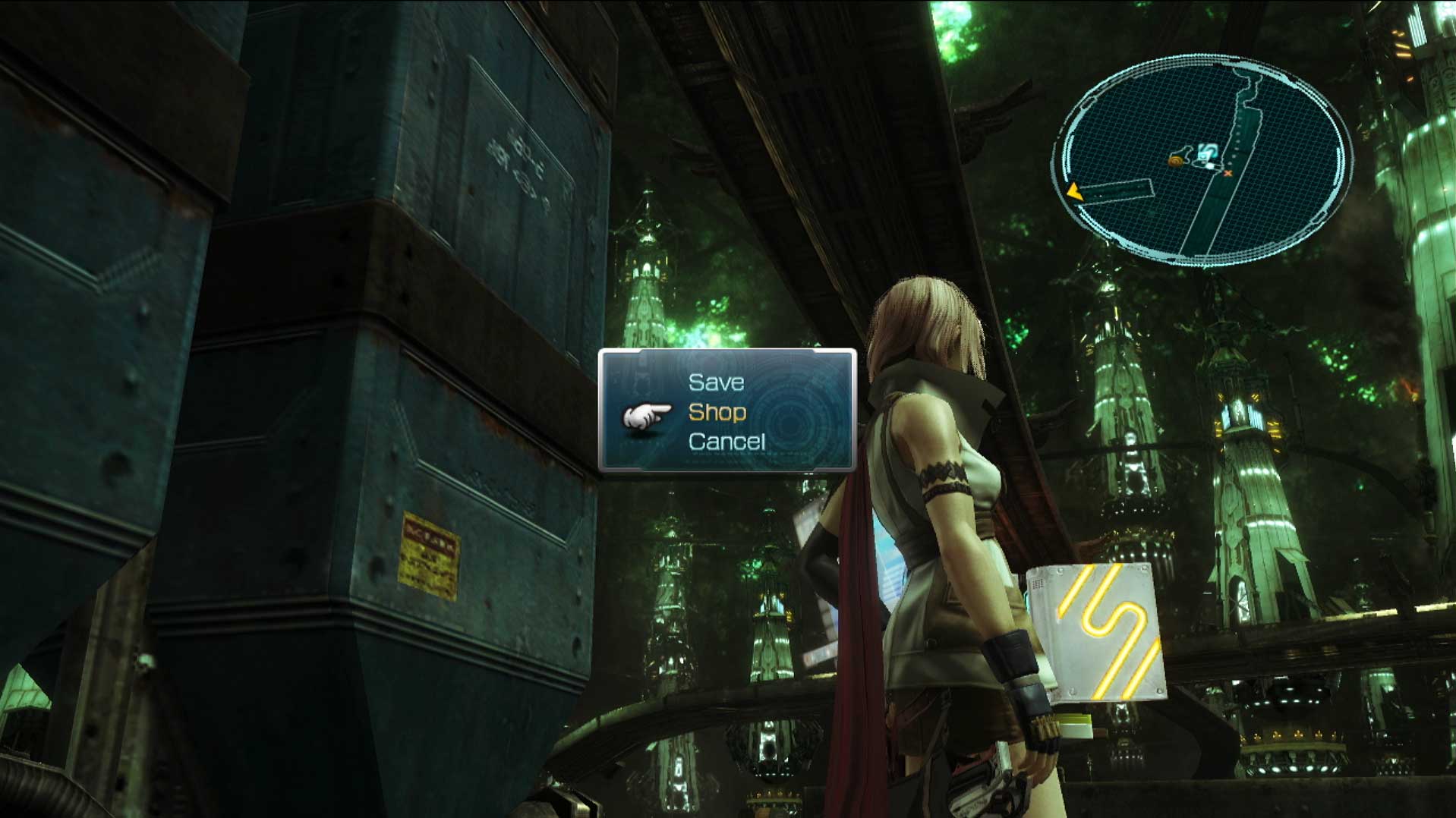 Final Fantasy XIII PS3 shop location gameplay