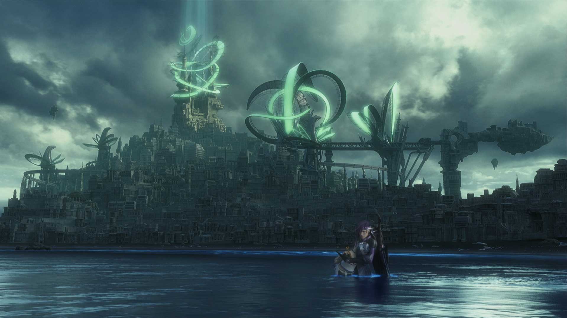 Final Fantasy XIII-2 PS3 cutscene city island