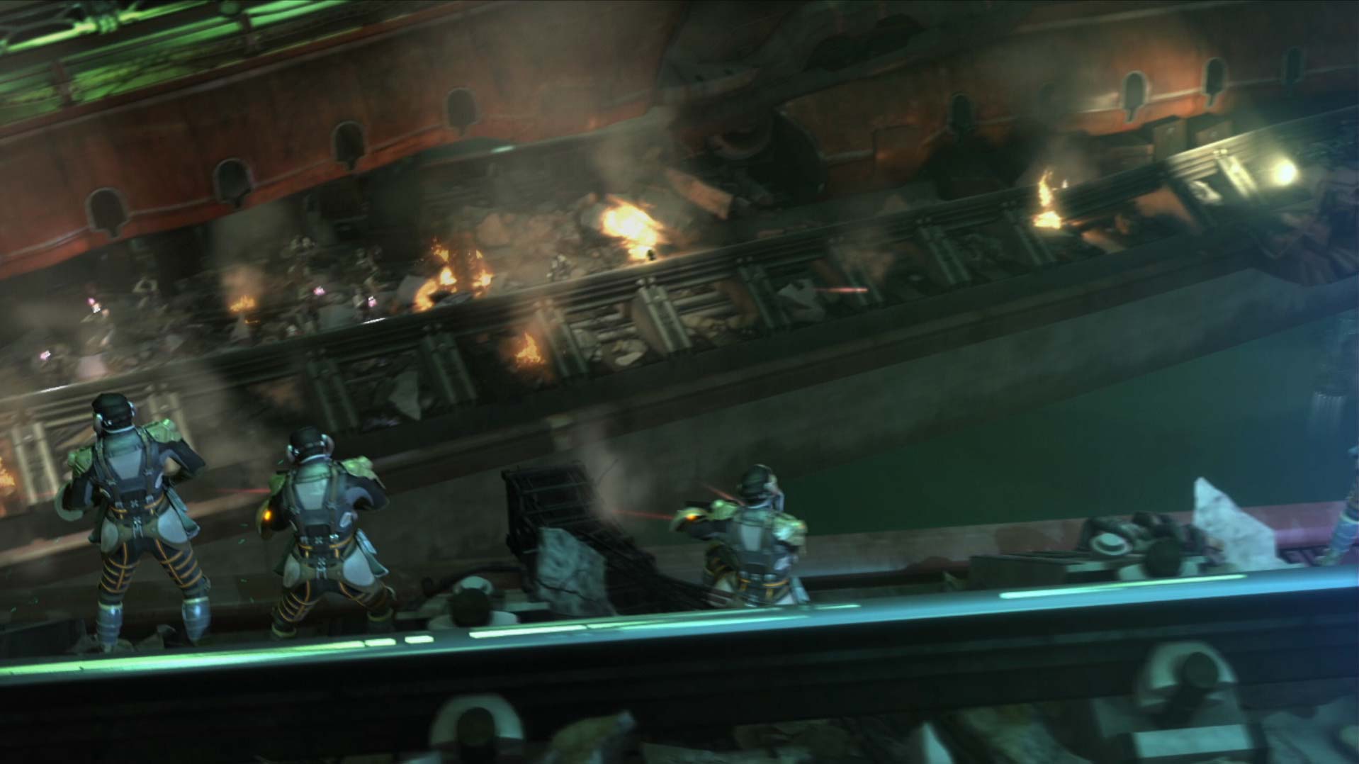 Final Fantasy XIII PS3 cutscene gun battles