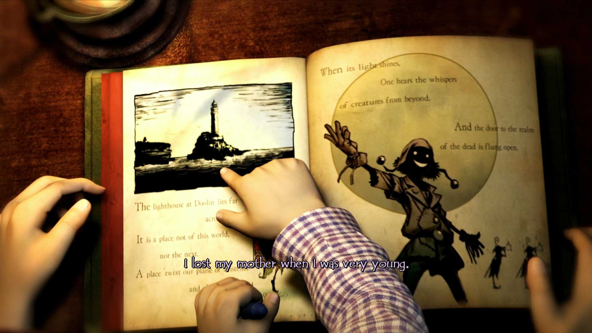 Folklore PS3 look inside story book