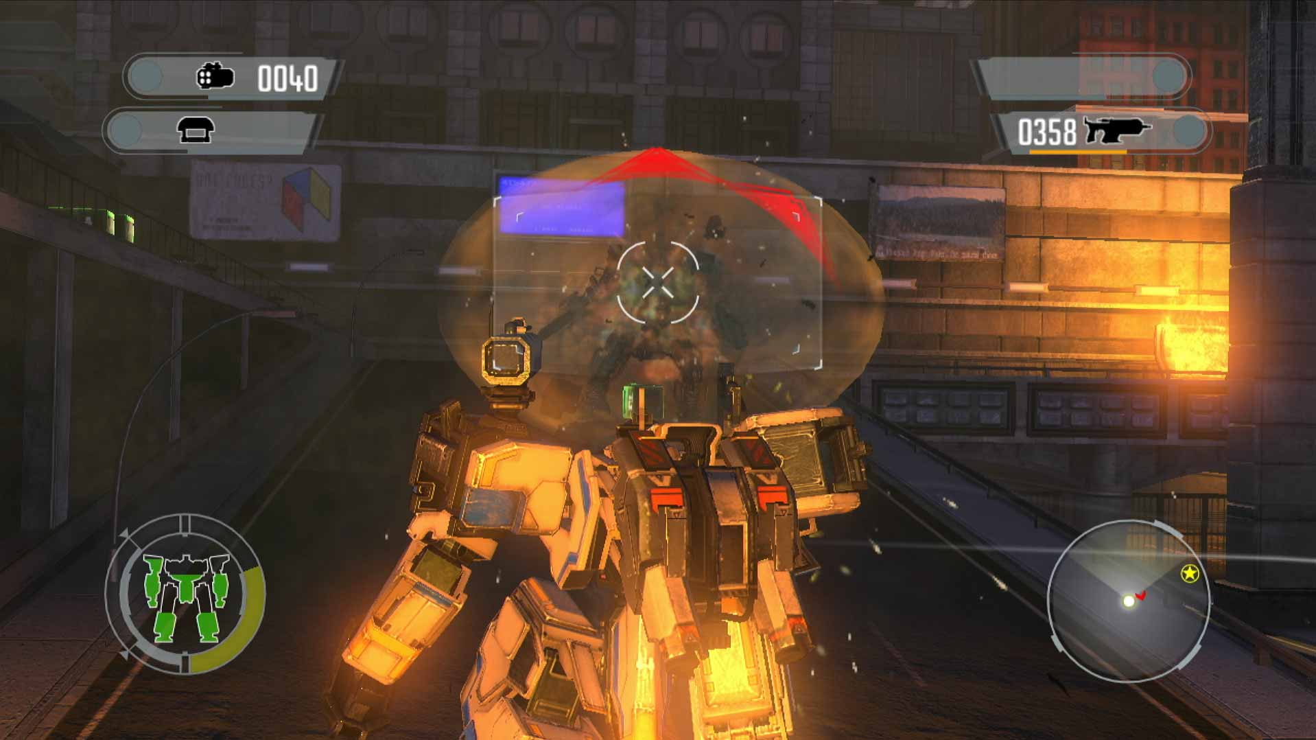 Front Mission Evolved PS3 shooting enemy screenshot gameplay