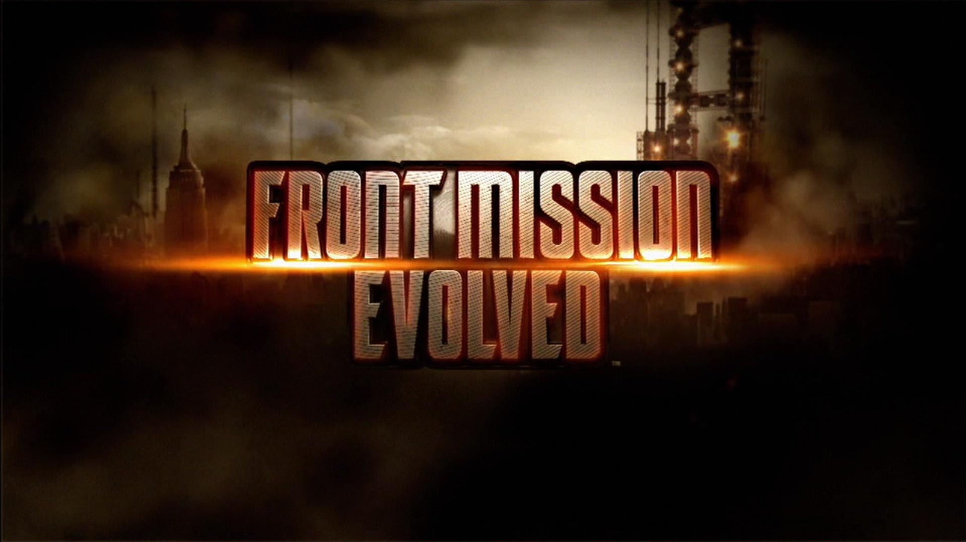 Front Mission Evolved PS3 video game title logo 